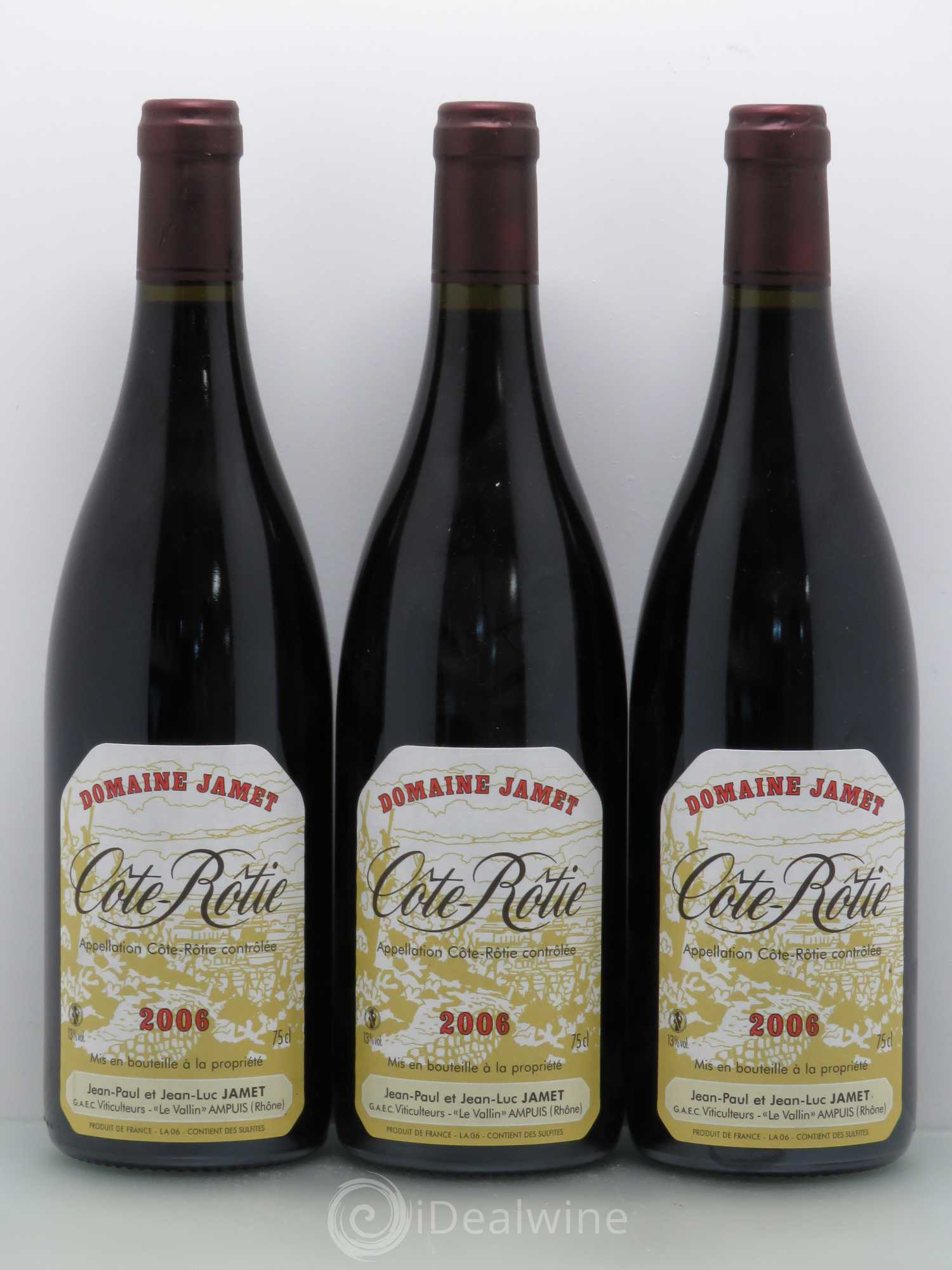 Côte-Rôtie Jamet (Domaine) 2006 - Lot de 3 bouteilles - 0