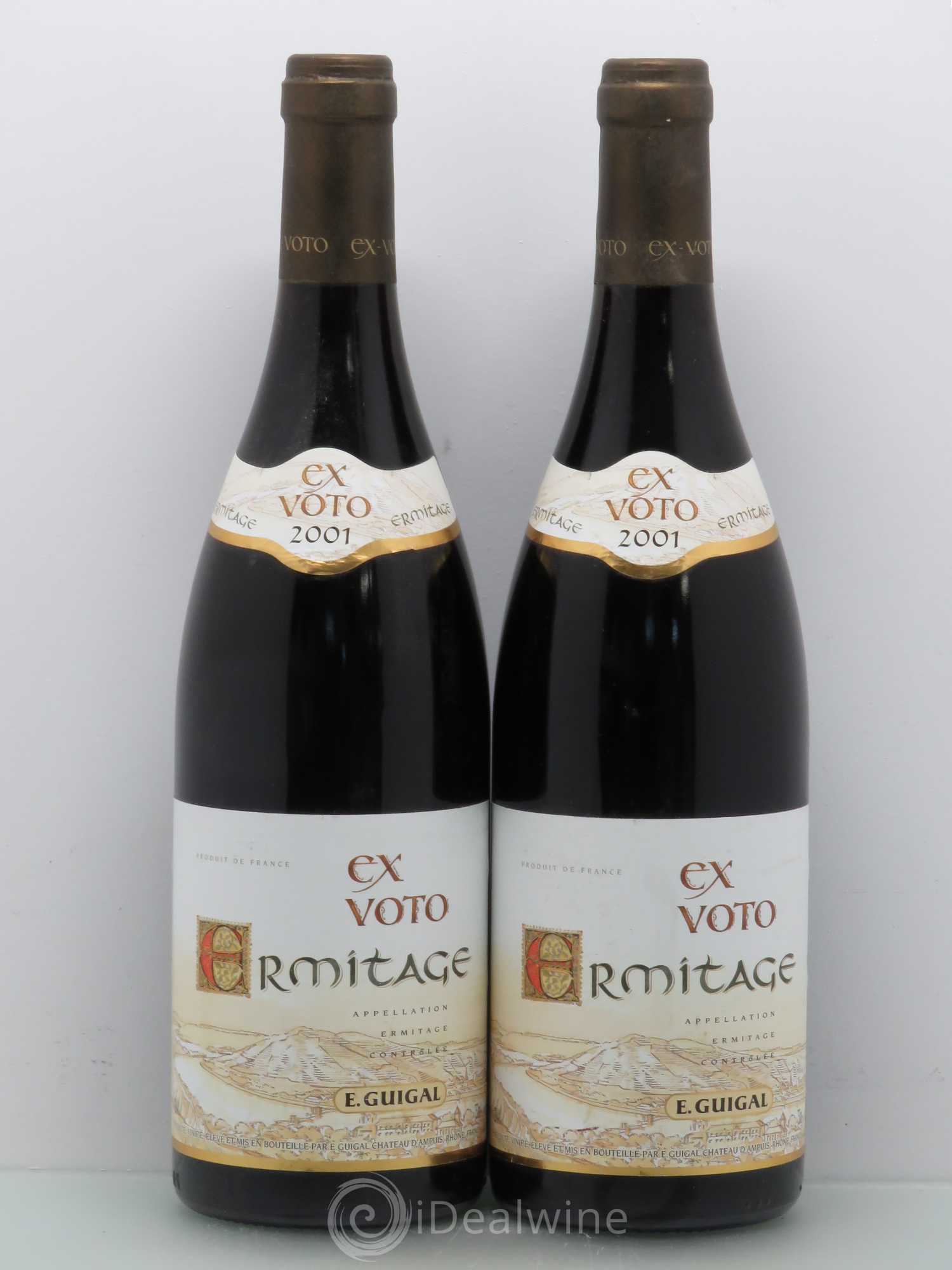 Ermitage Ex Voto Guigal 2001 - Lot de 2 bouteilles - 0