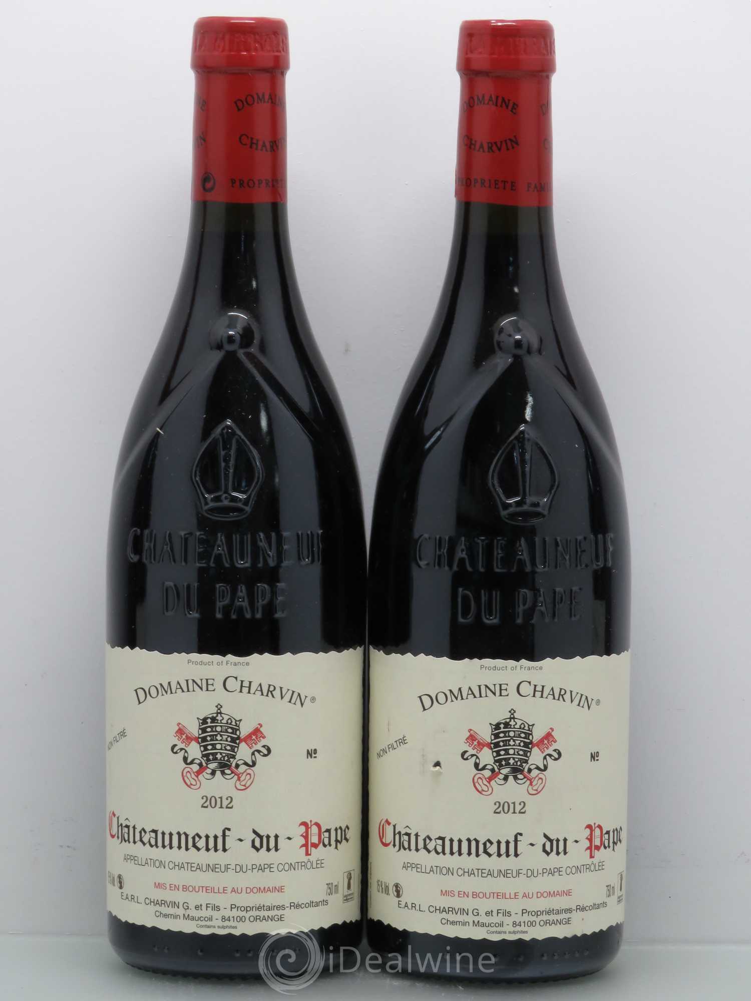 Châteauneuf-du-Pape Charvin (Domaine) 2012 - Lot de 4 bouteilles - 1