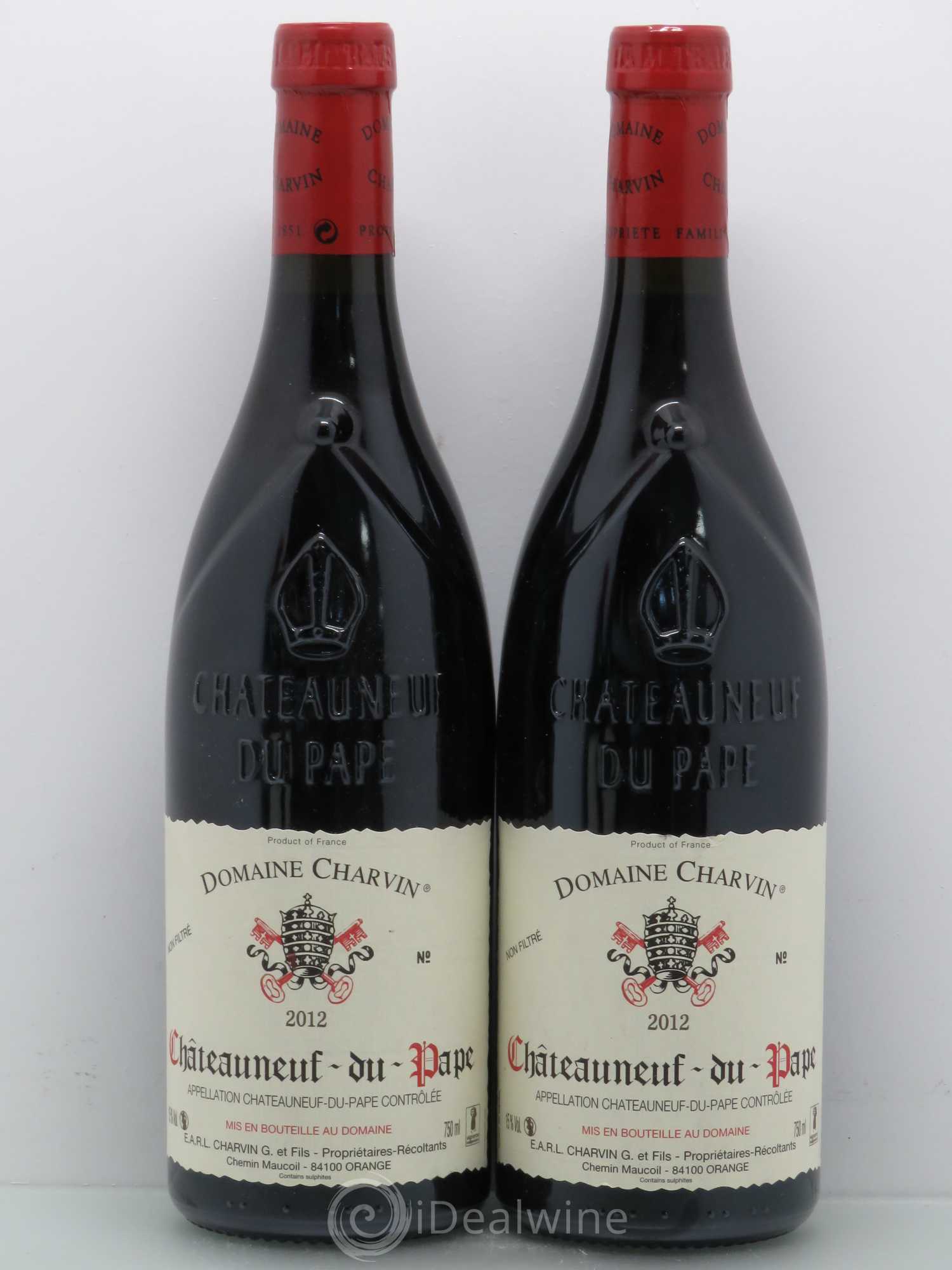 Châteauneuf-du-Pape Charvin (Domaine) 2012 - Lot de 4 bouteilles - 2