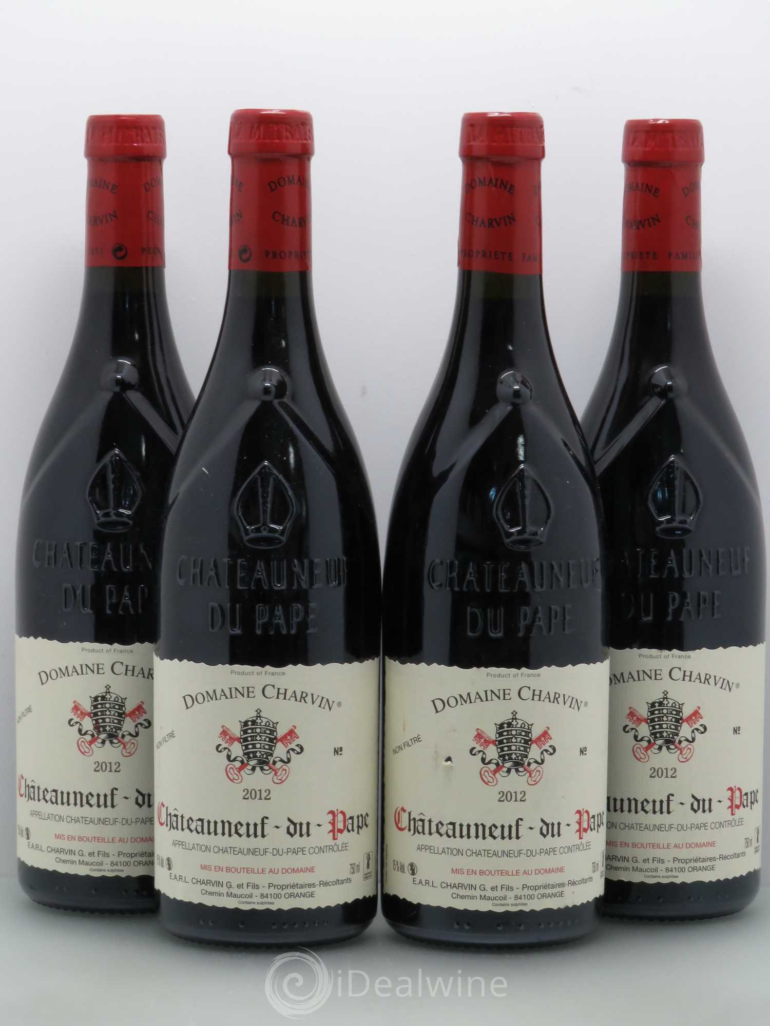 Châteauneuf-du-Pape Charvin (Domaine) 2012 - Lot de 4 bouteilles - 0