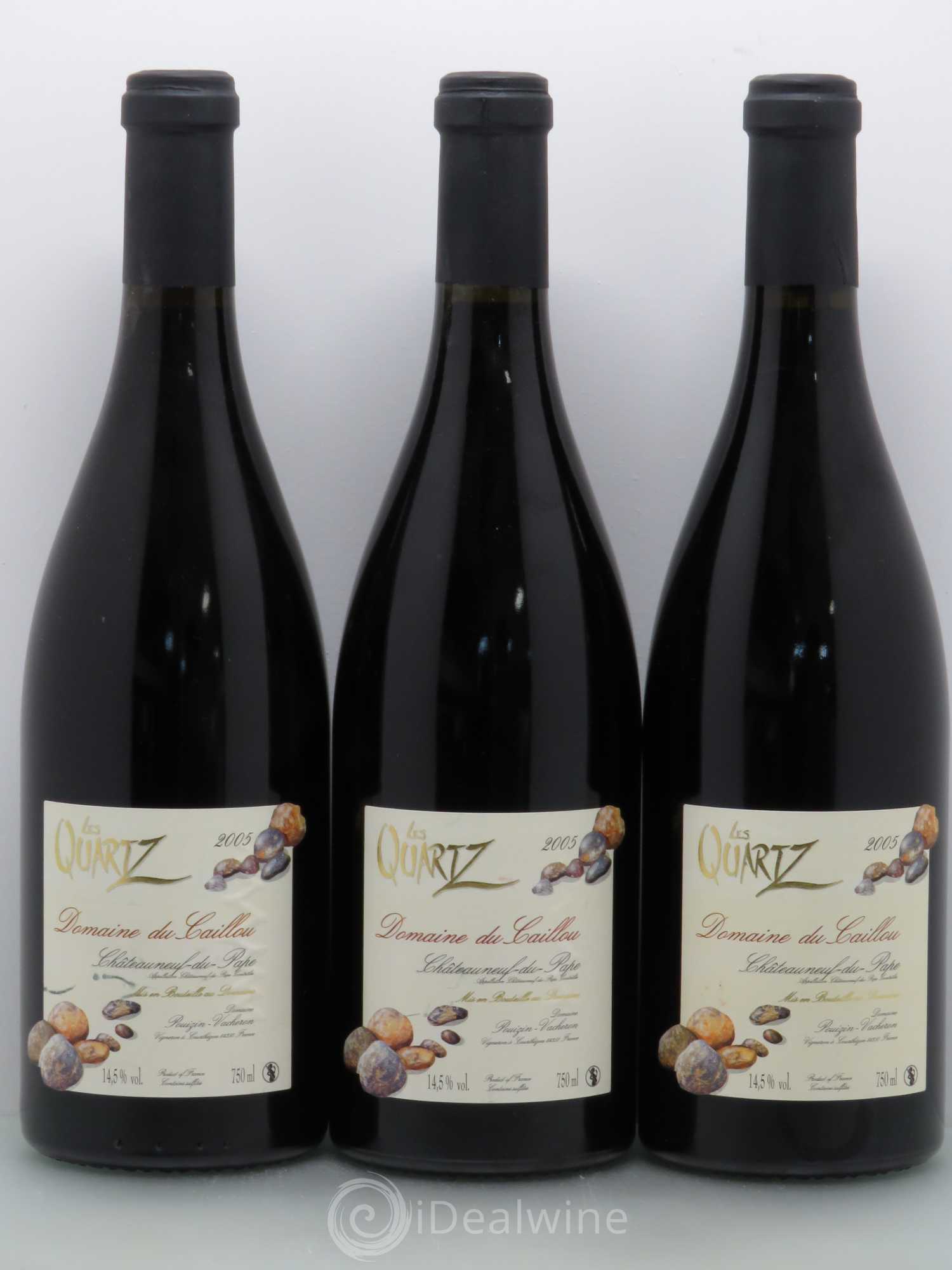 Châteauneuf-du-Pape Les Quartz Clos du Caillou 2005 - Lot de 3 bouteilles - 0