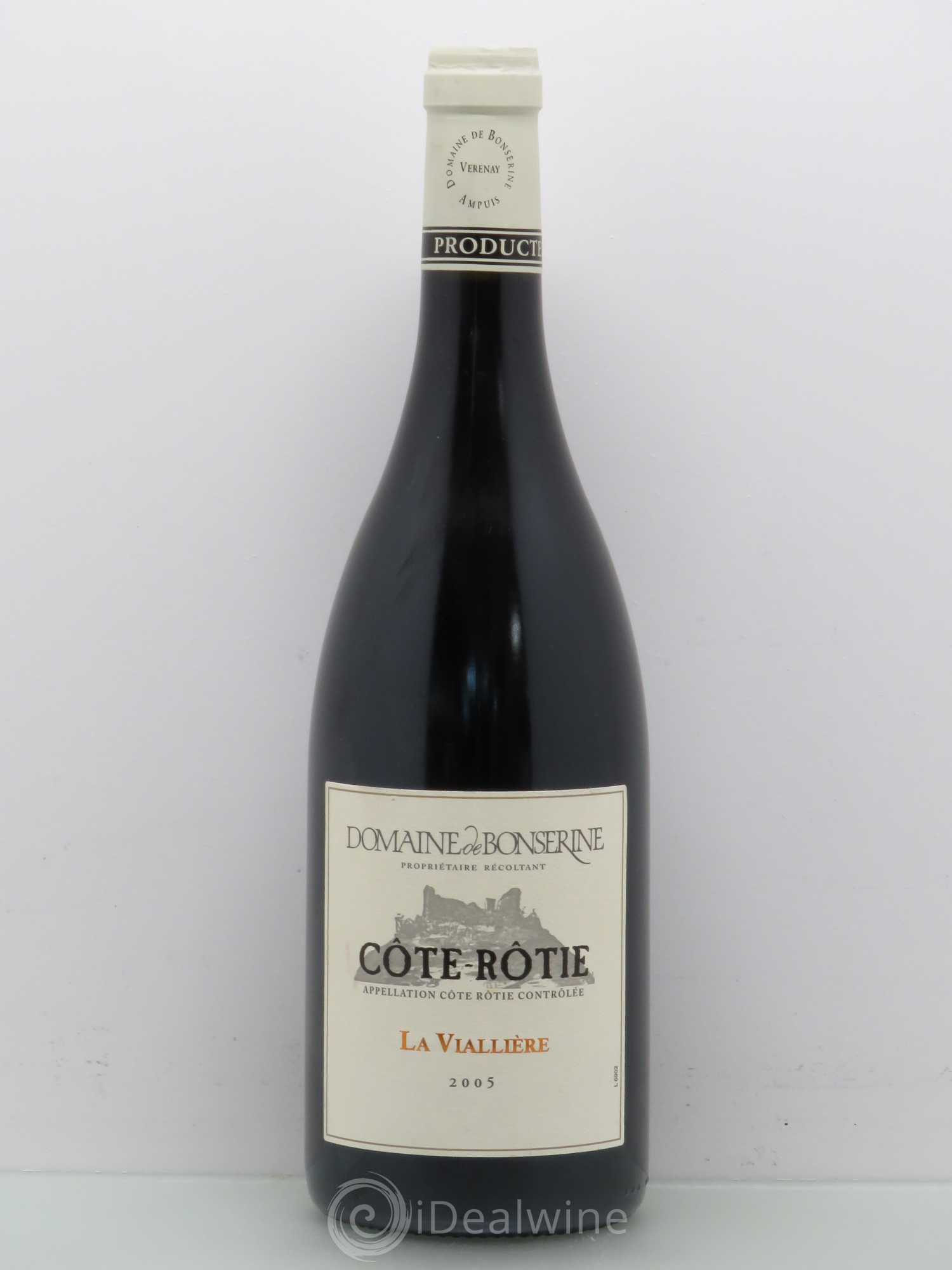 Côte-Rôtie La Viallière Bonserine (Domaine de) 2005 - Lot de 1 bouteille - 0