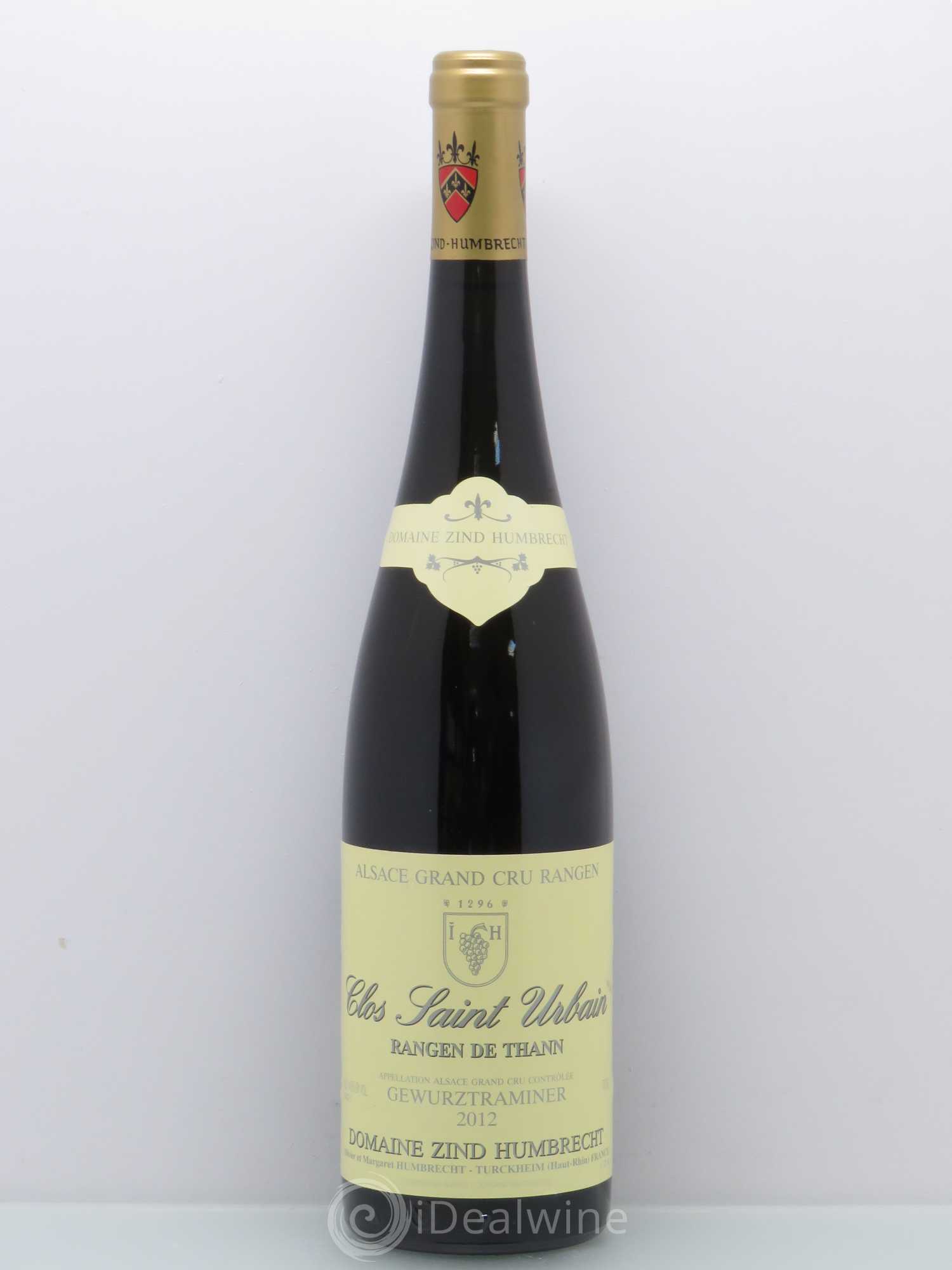Alsace Gewurztraminer Grand Cru Rangen de Thann Clos Saint Urbain Zind-Humbrecht (Domaine) 2012 - Lot de 1 bouteille - 0