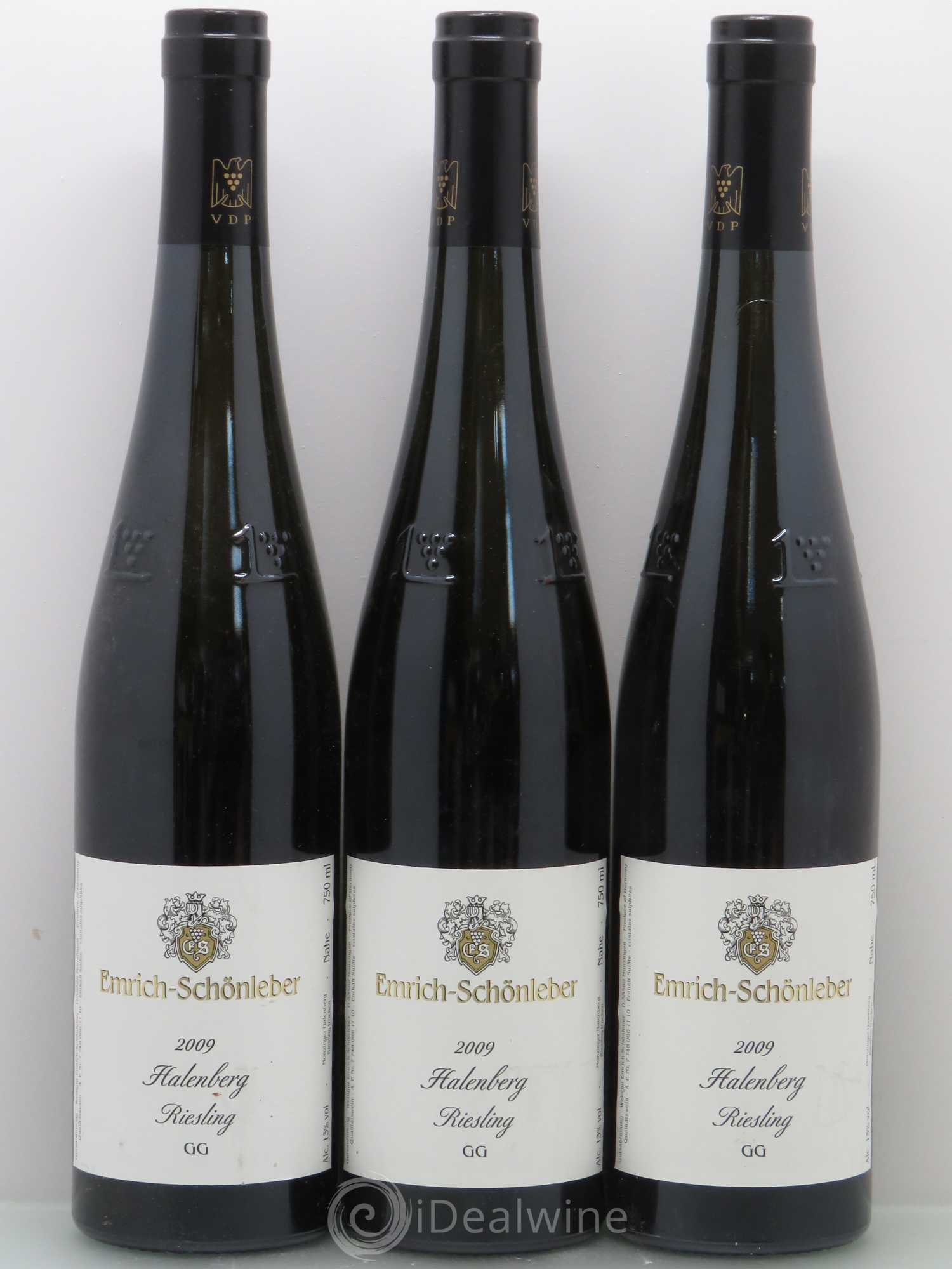 Riesling Domaine Emrich Schonleber Grosses Gewachs Mozinger Halenberg 2009 - Posten von 3 Flaschen - 0