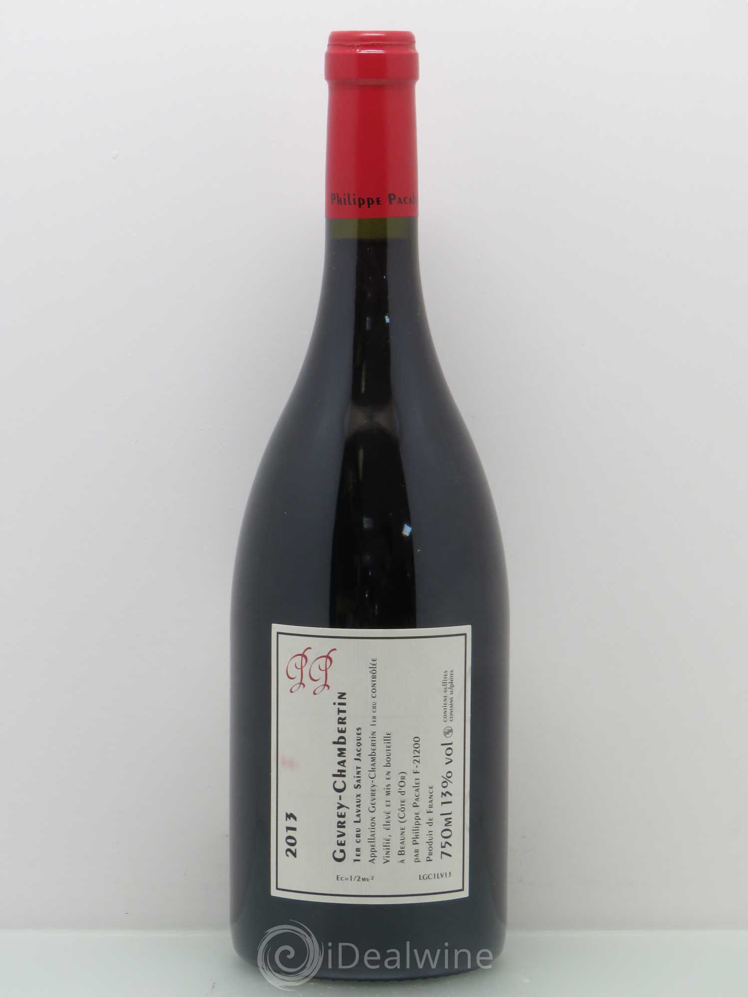 Gevrey-Chambertin 1er Cru Philippe Pacalet Lavaux Saint Jacques 2013 - Posten von 1 Flasche - 1