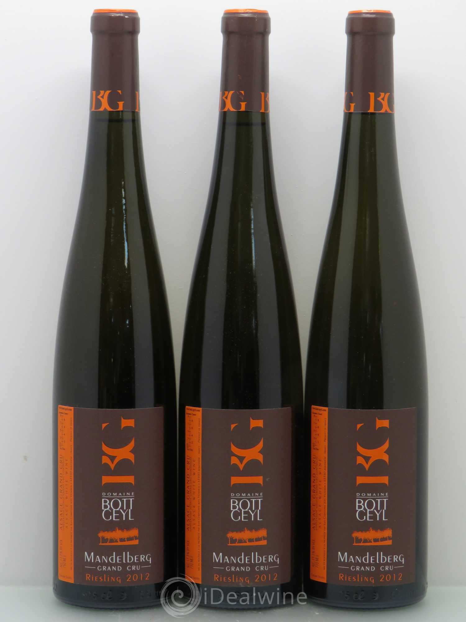 Riesling Domaine Bott Geyl Grand Cru Mandelberg 2012 - Lotto di 3 bottiglie - 0