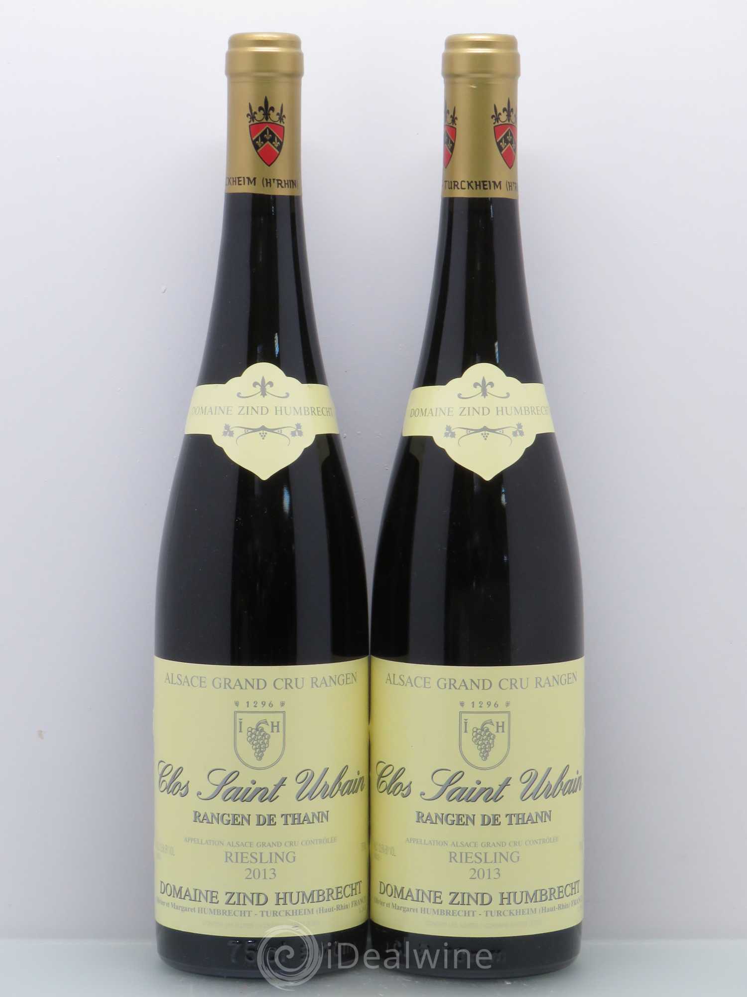 Alsace Riesling Grand Cru Rangen de Thann Clos Saint Urbain Zind-Humbrecht (Domaine) 2013 - Lot de 2 bouteilles - 0