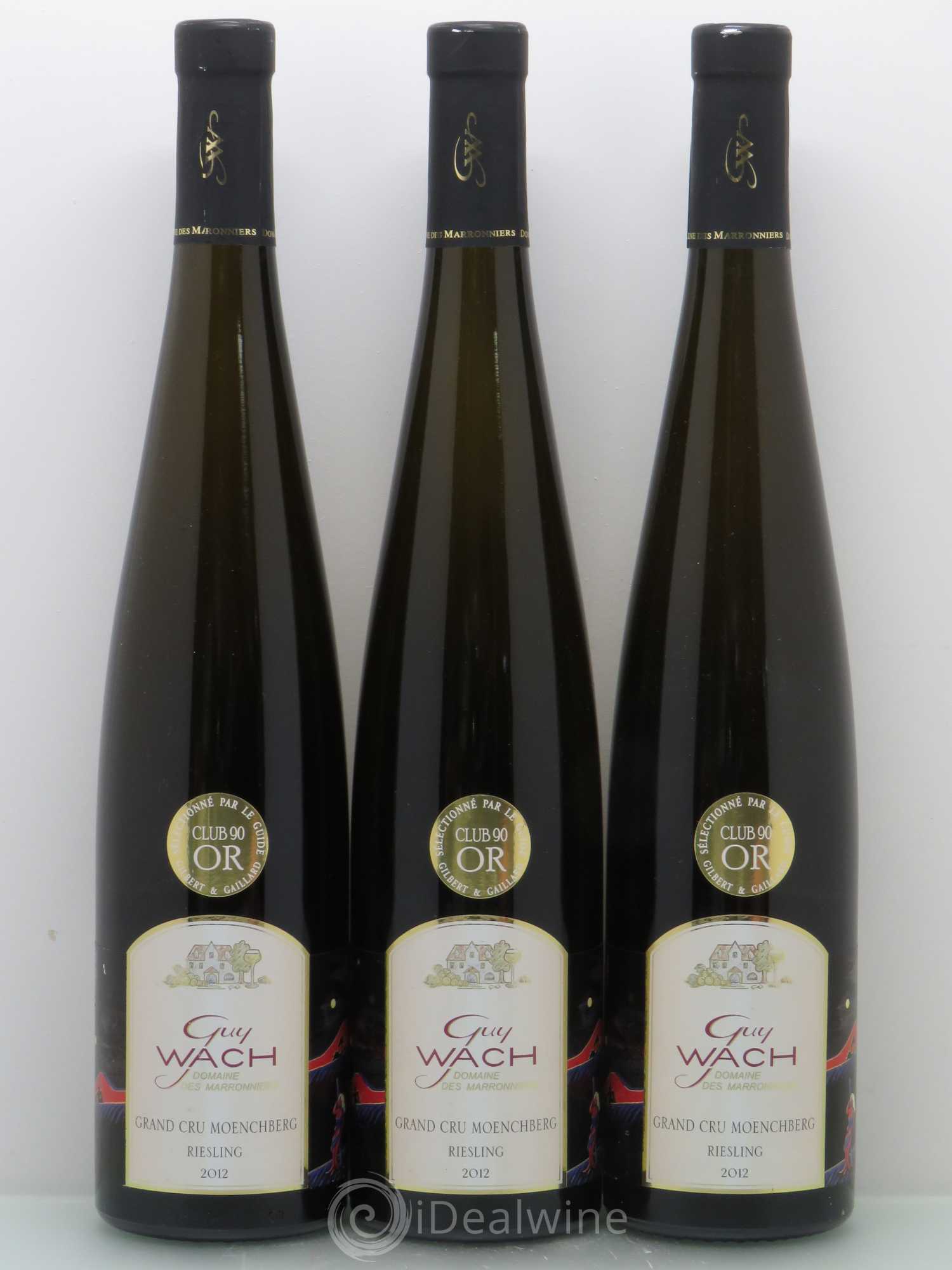 Riesling Grand Cru Guy Wach Moenchberg 2012 - Lotto di 3 bottiglie - 0