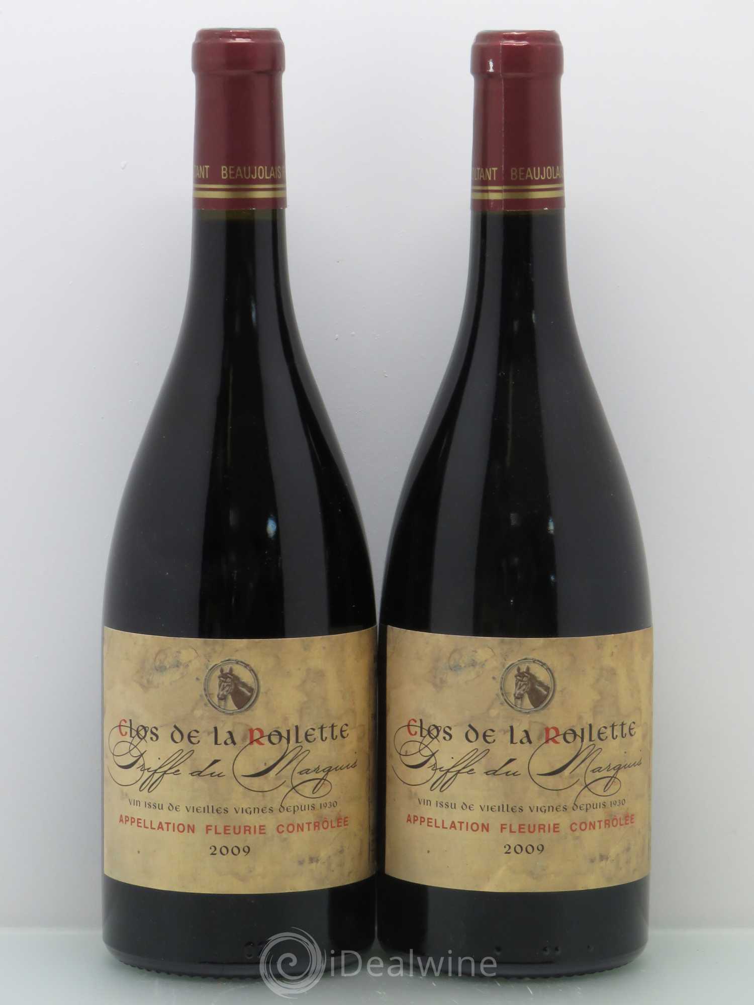 Fleurie Clos de la Roilette Griffe du Marquis 2009 - Posten von 2 Flaschen - 0