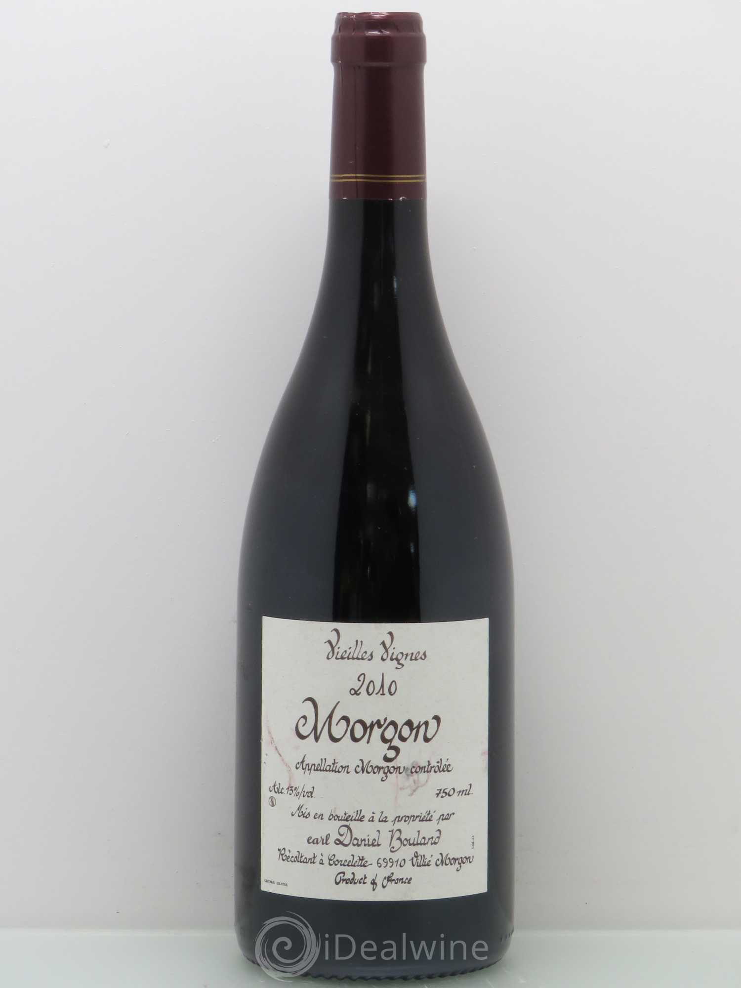 Morgon Vieilles Vignes Daniel Bouland (Domaine) 2010 - Lot de 1 bouteille - 0