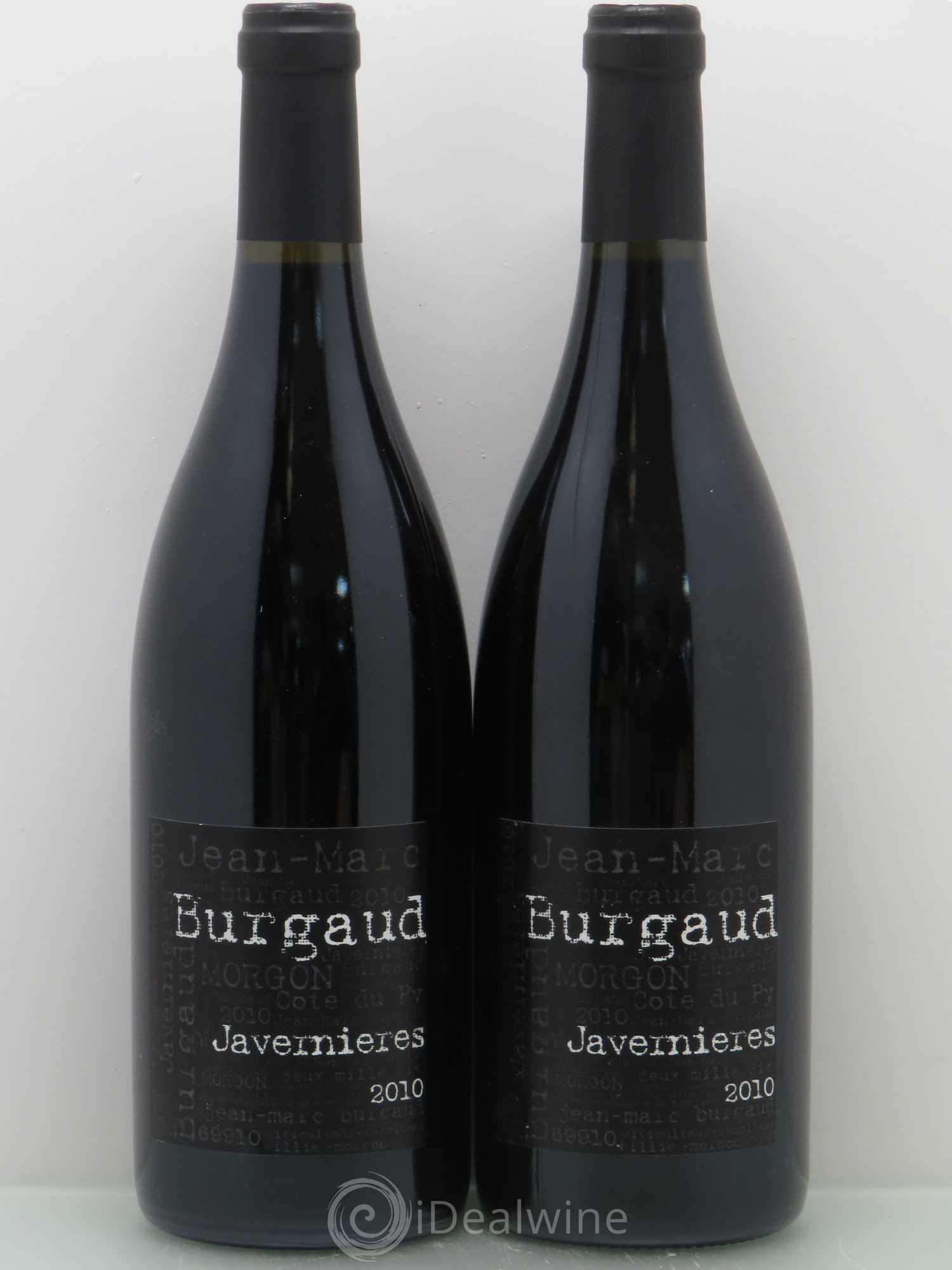 Morgon Côte du Py Javernières Jean-Marc Burgaud (Domaine) 2010 - Lot de 2 bouteilles - 0