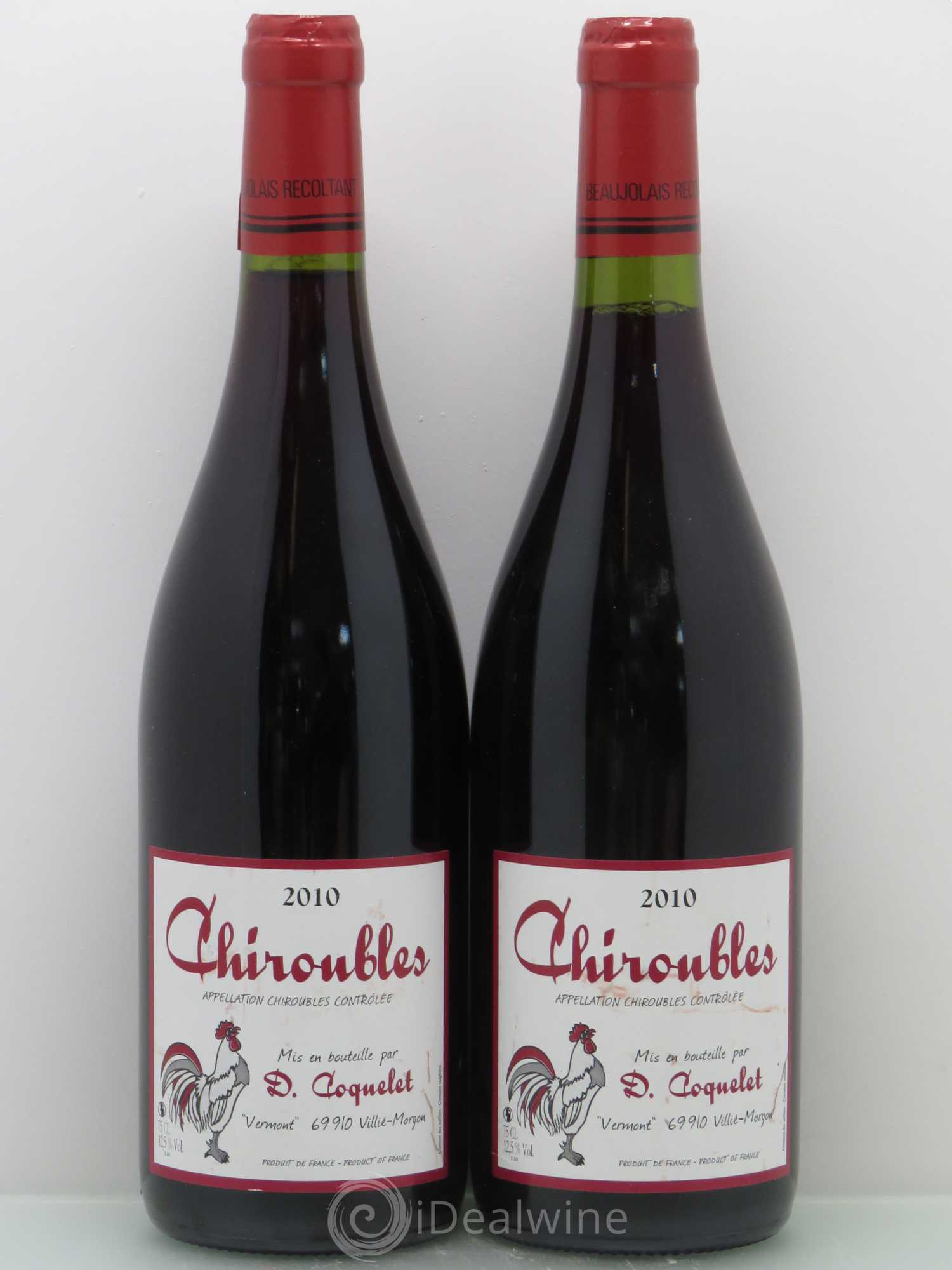 Chiroubles Damien Coquelet 2010 - Posten von 2 Flaschen - 0