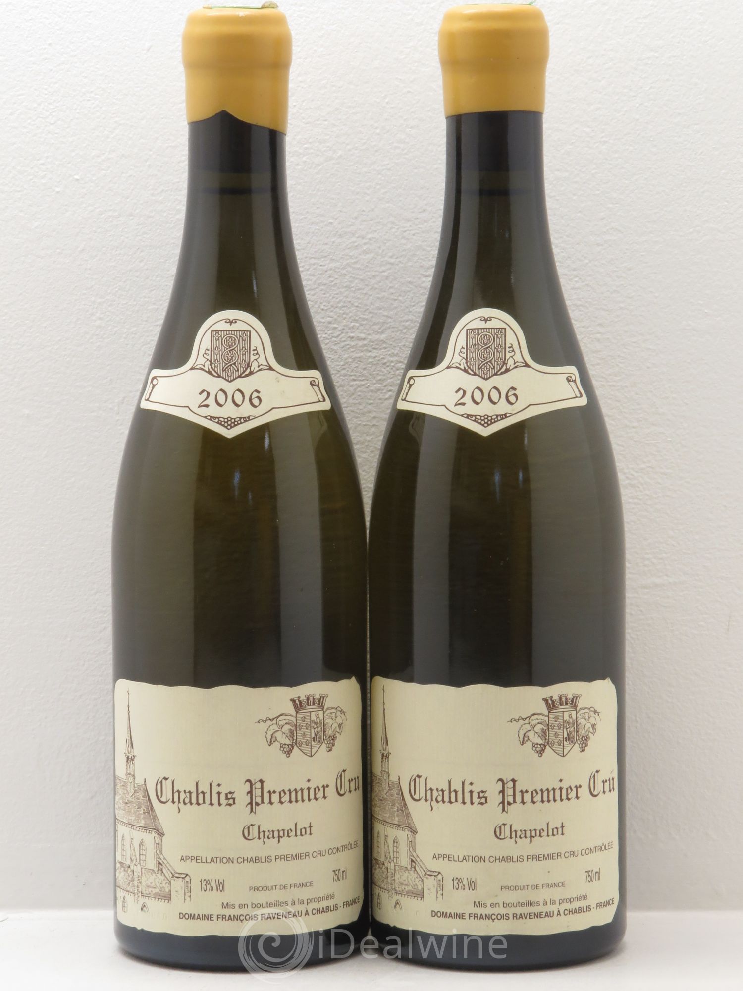 Chablis 1er Cru Chapelot Raveneau (Domaine) 2006 - Lot de 2 bouteilles - 0