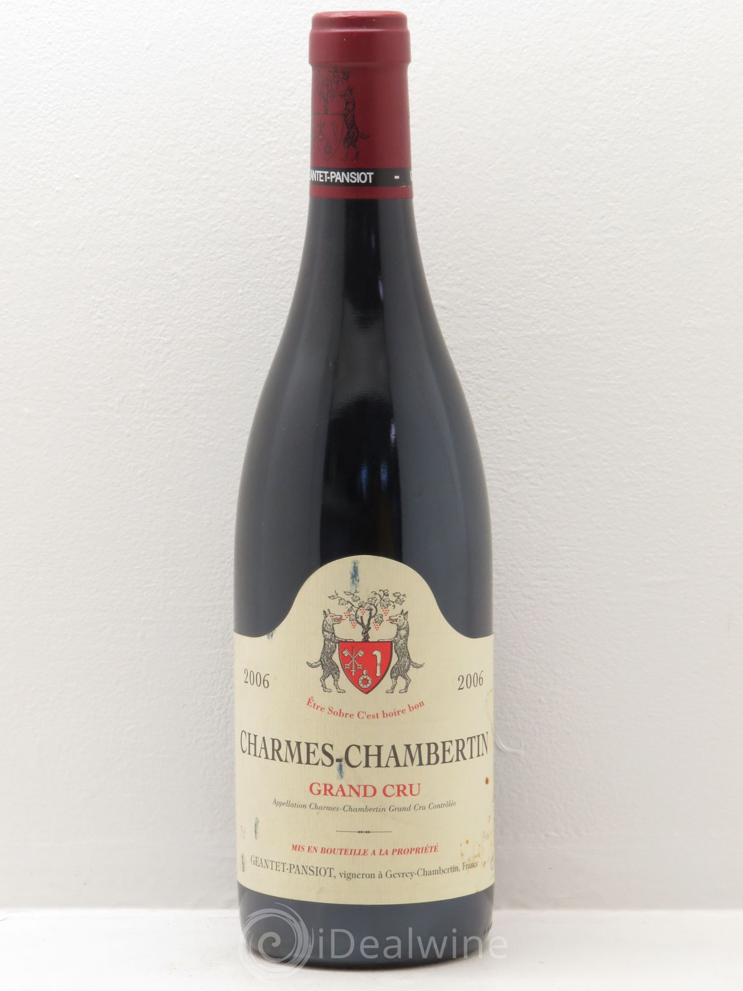 Charmes-Chambertin Grand Cru Geantet-Pansiot 2006 - Lot de 1 bouteille - 0