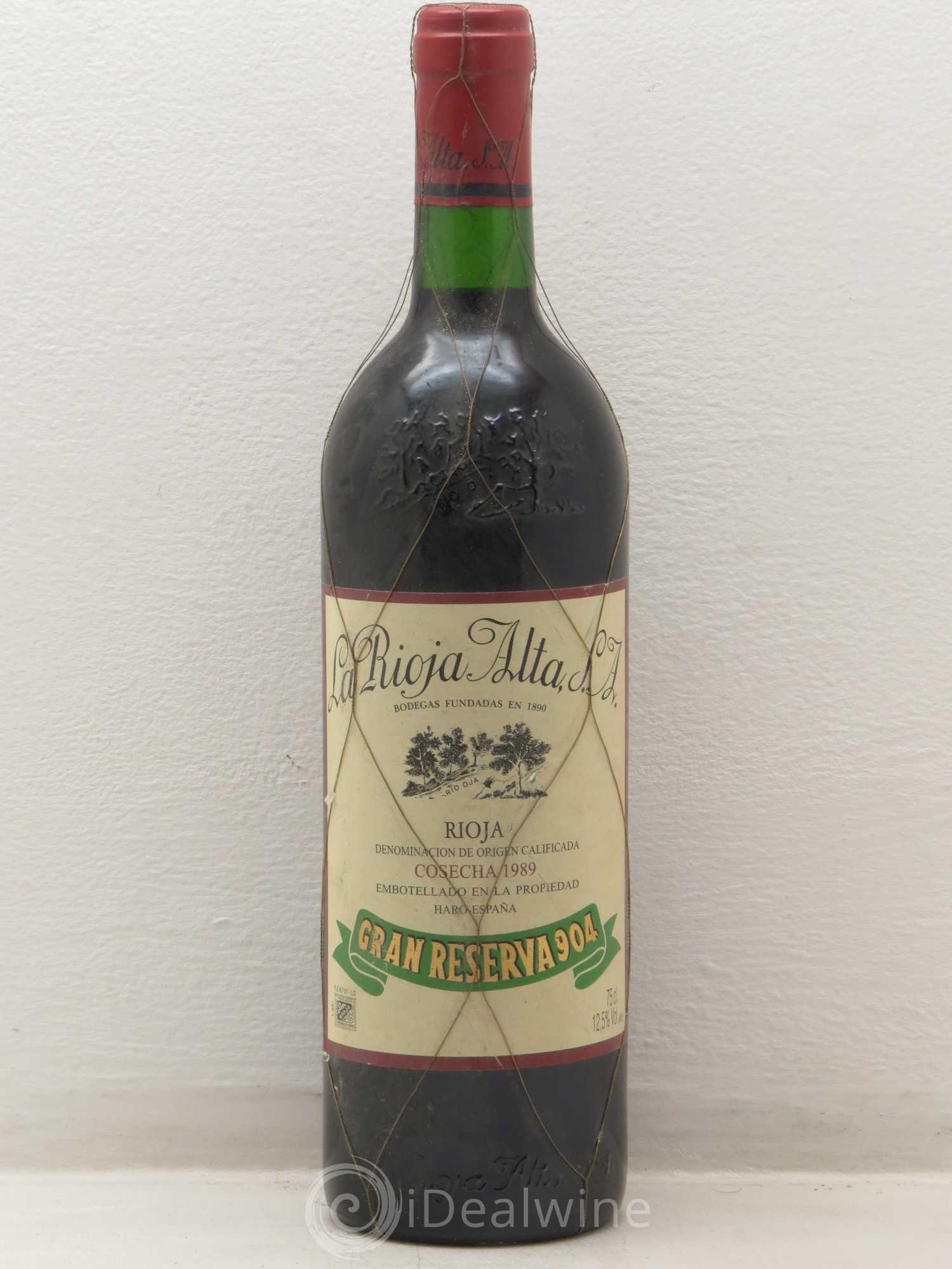 Rioja DOCa Gran Reserva 904 La Rioja Alta 1989 - Lot of 1 bottle - 0