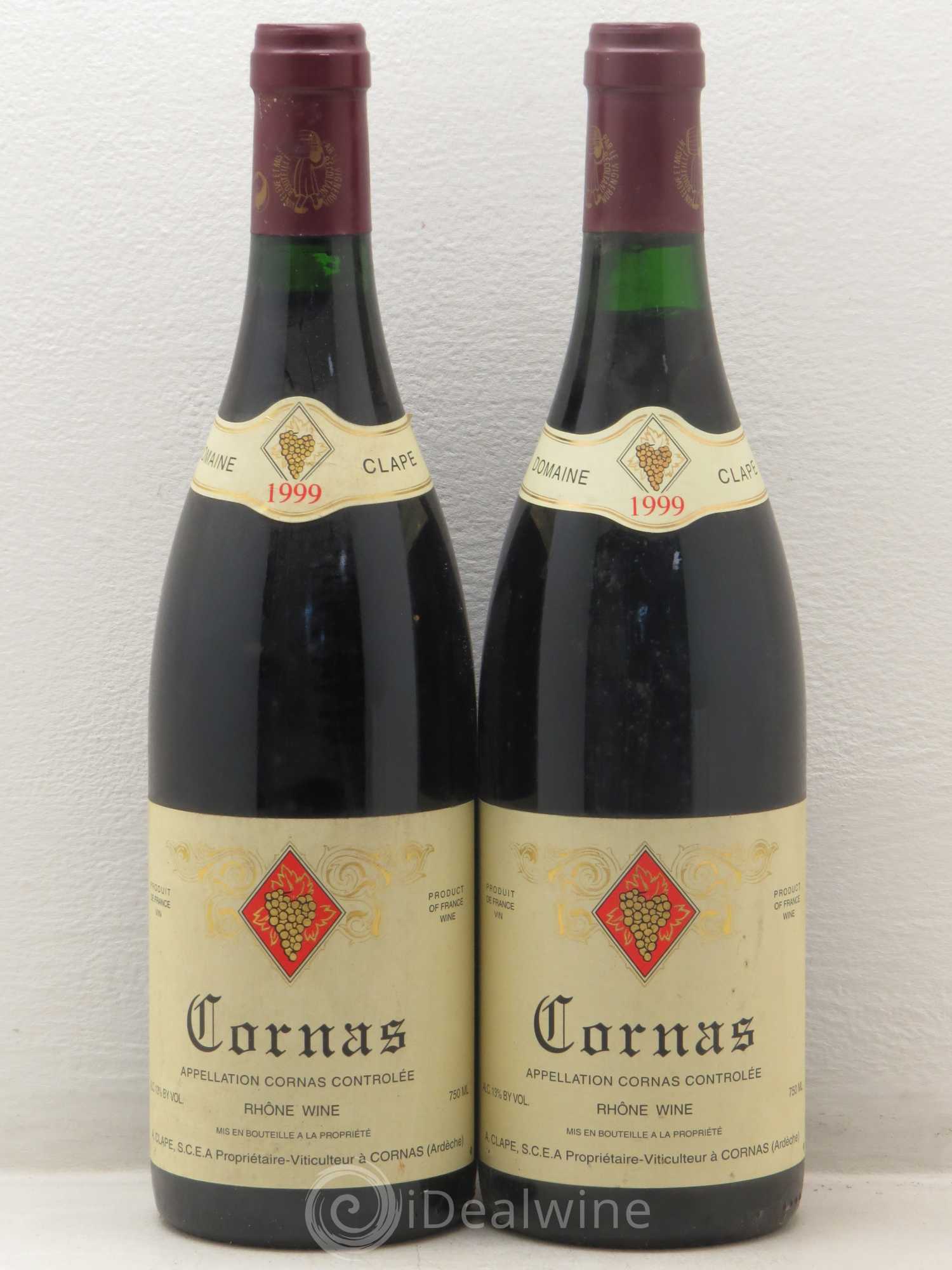 Cornas Auguste Clape 1999 - Lot de 2 bouteilles - 0