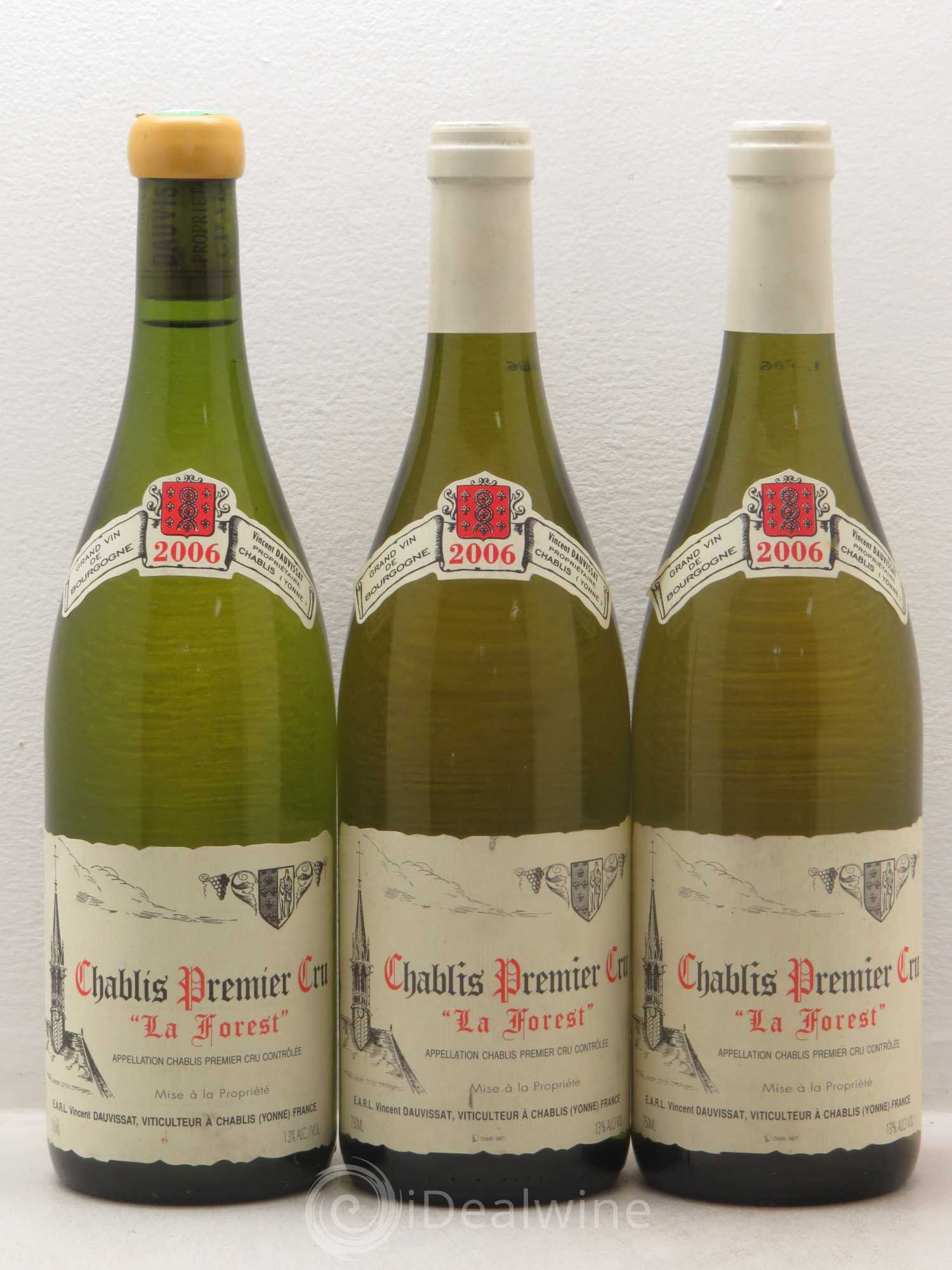 Chablis 1er Cru La Forest Vincent Dauvissat (Domaine) 2006 - Lot de 3 bouteilles - 0