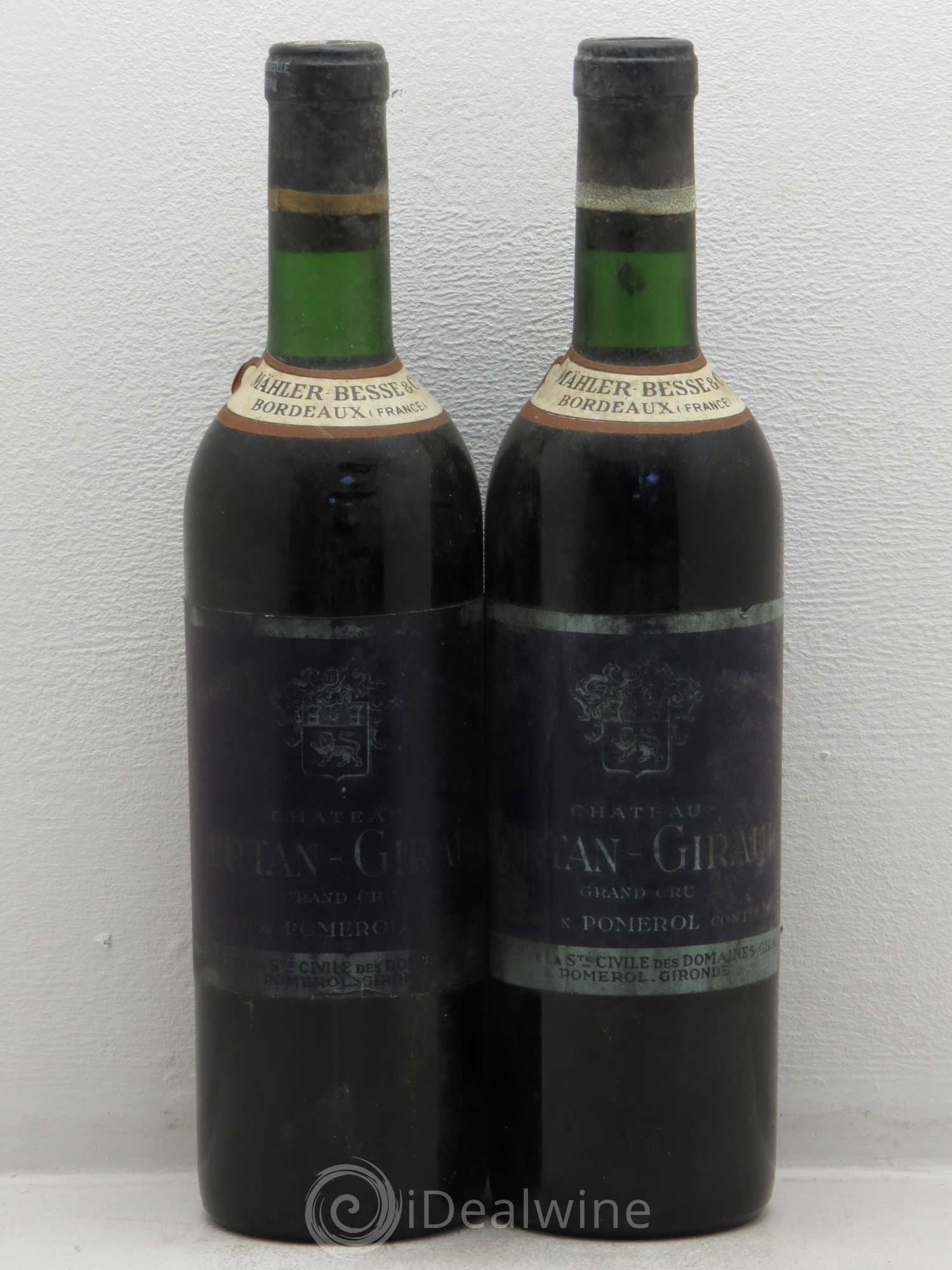 Château Certan Giraud 1966 - Lot de 2 bouteilles - 0
