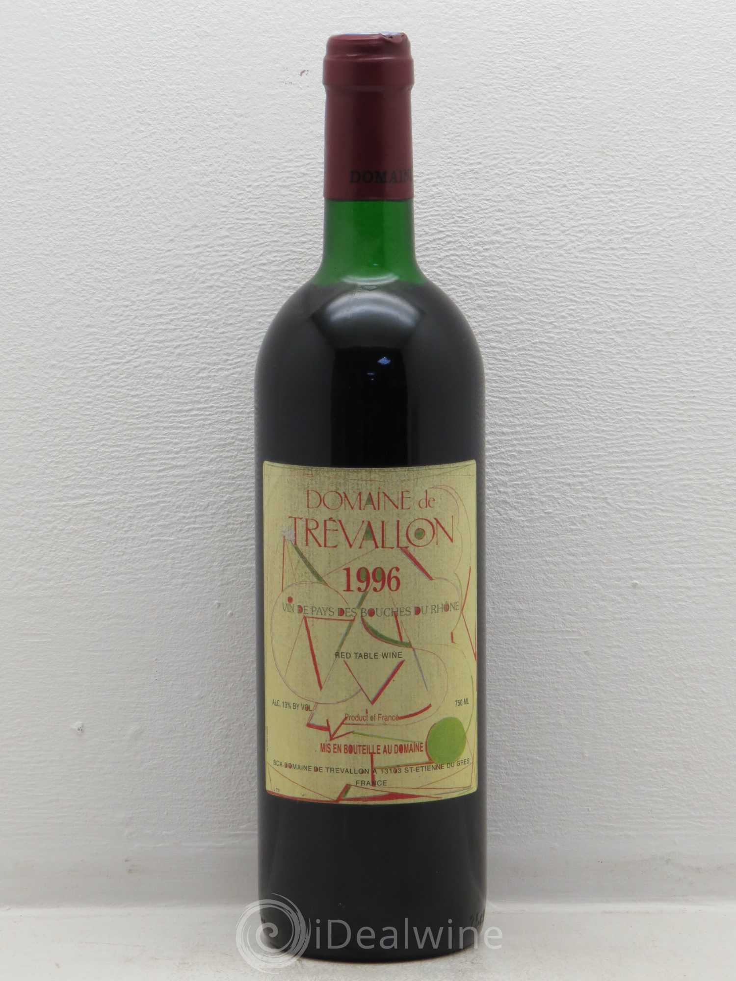 VDP Bouches du Rhône Trévallon (Domaine de) Eloi Dürrbach 1996 - Lot de 1 bouteille - 0