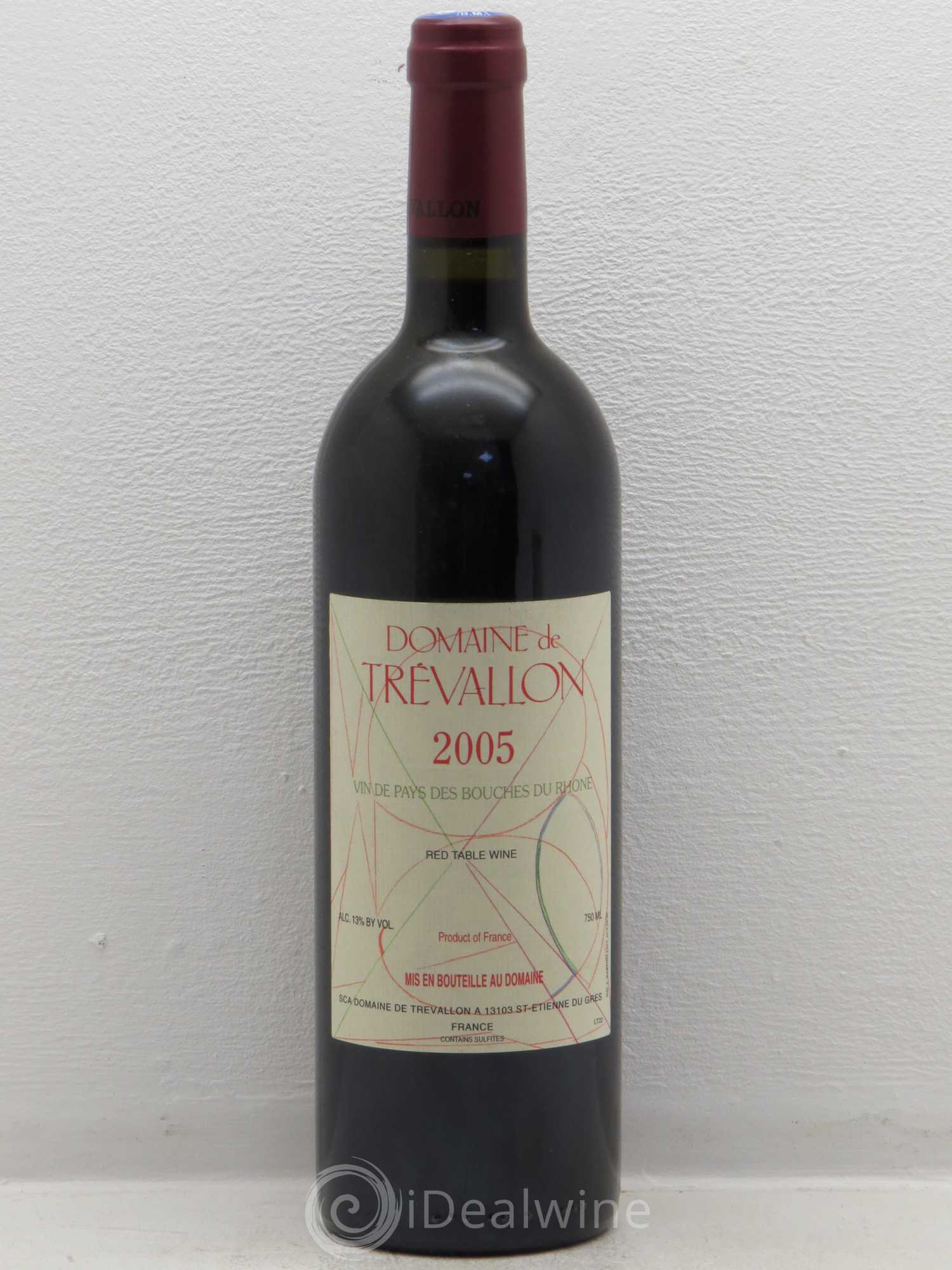 VDP Bouches du Rhône Trévallon (Domaine de) Eloi Dürrbach 2005 - Lot de 1 bouteille - 0