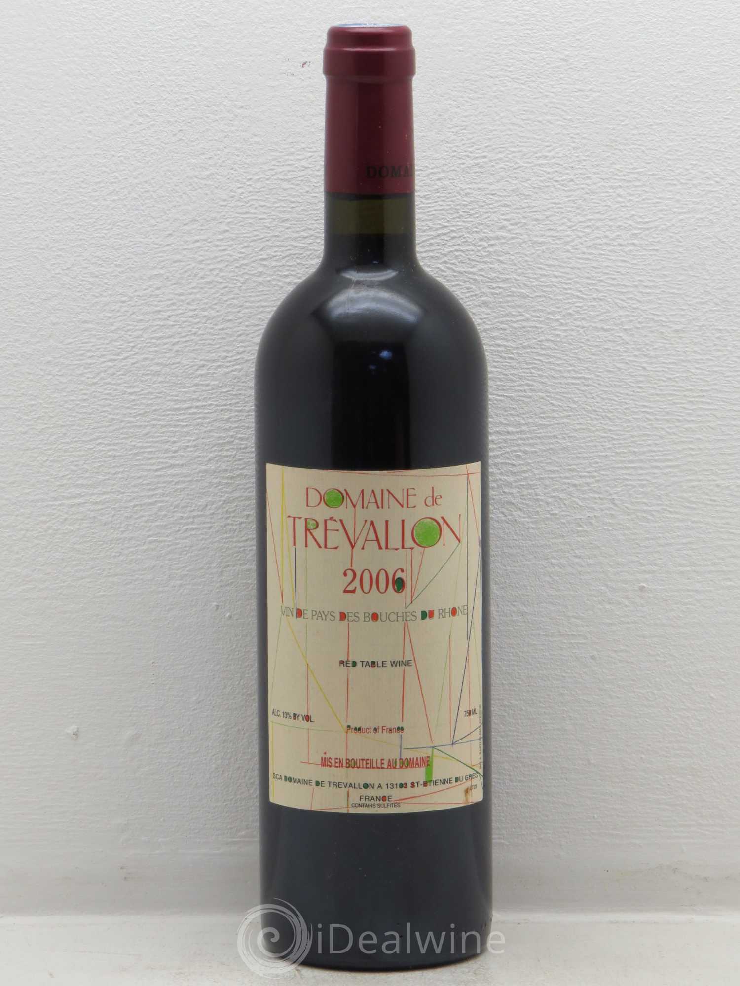 VDP Bouches du Rhône Trévallon (Domaine de) Eloi Dürrbach 2006 - Lot de 1 bouteille - 0