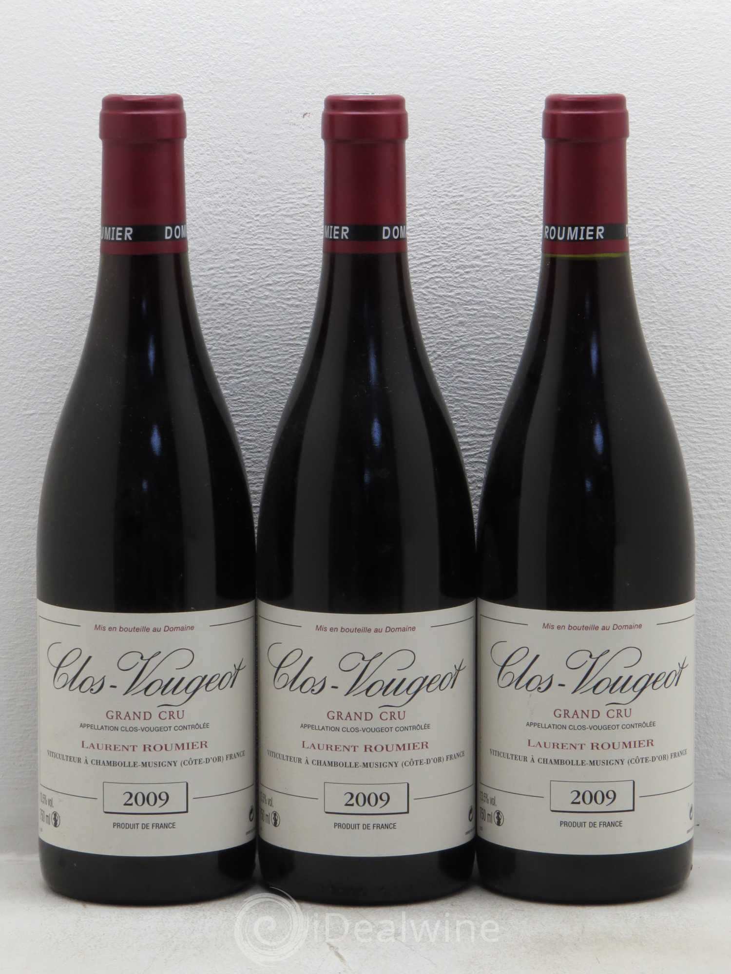 Clos de Vougeot Grand Cru Laurent Roumier 2009 - Lot de 3 bouteilles - 0