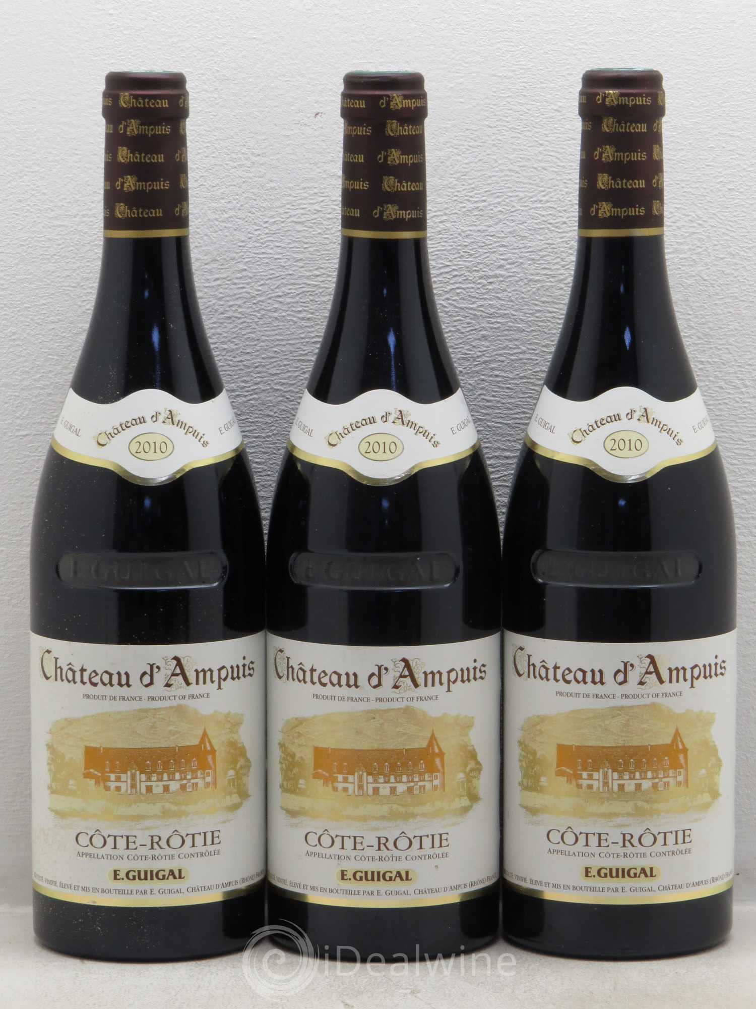 Côte-Rôtie Château d'Ampuis Guigal 2010 - Lot de 3 bouteilles - 0