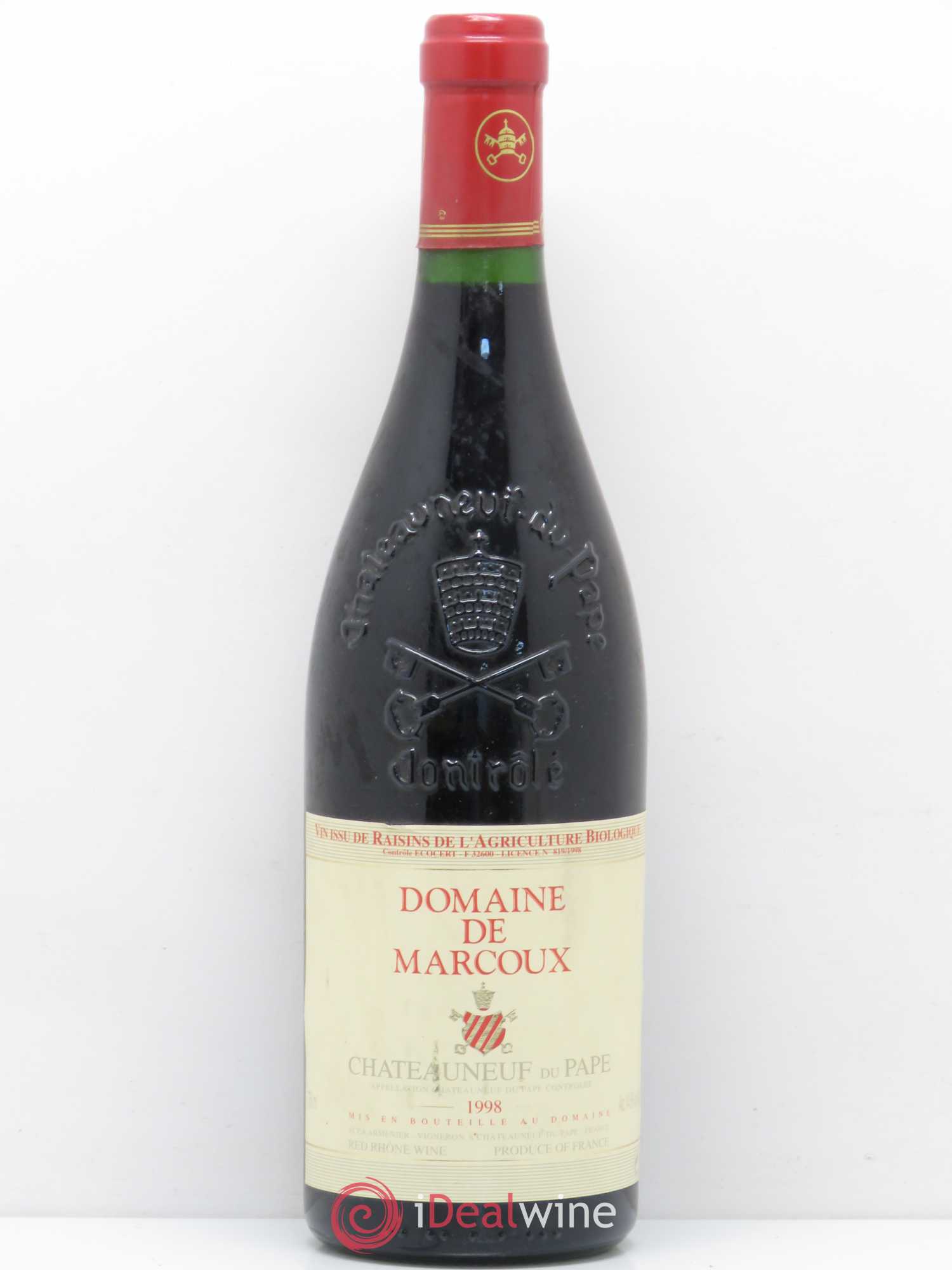 Châteauneuf-du-Pape Marcoux (Domaine de) 1998 - Lot de 1 bouteille - 0