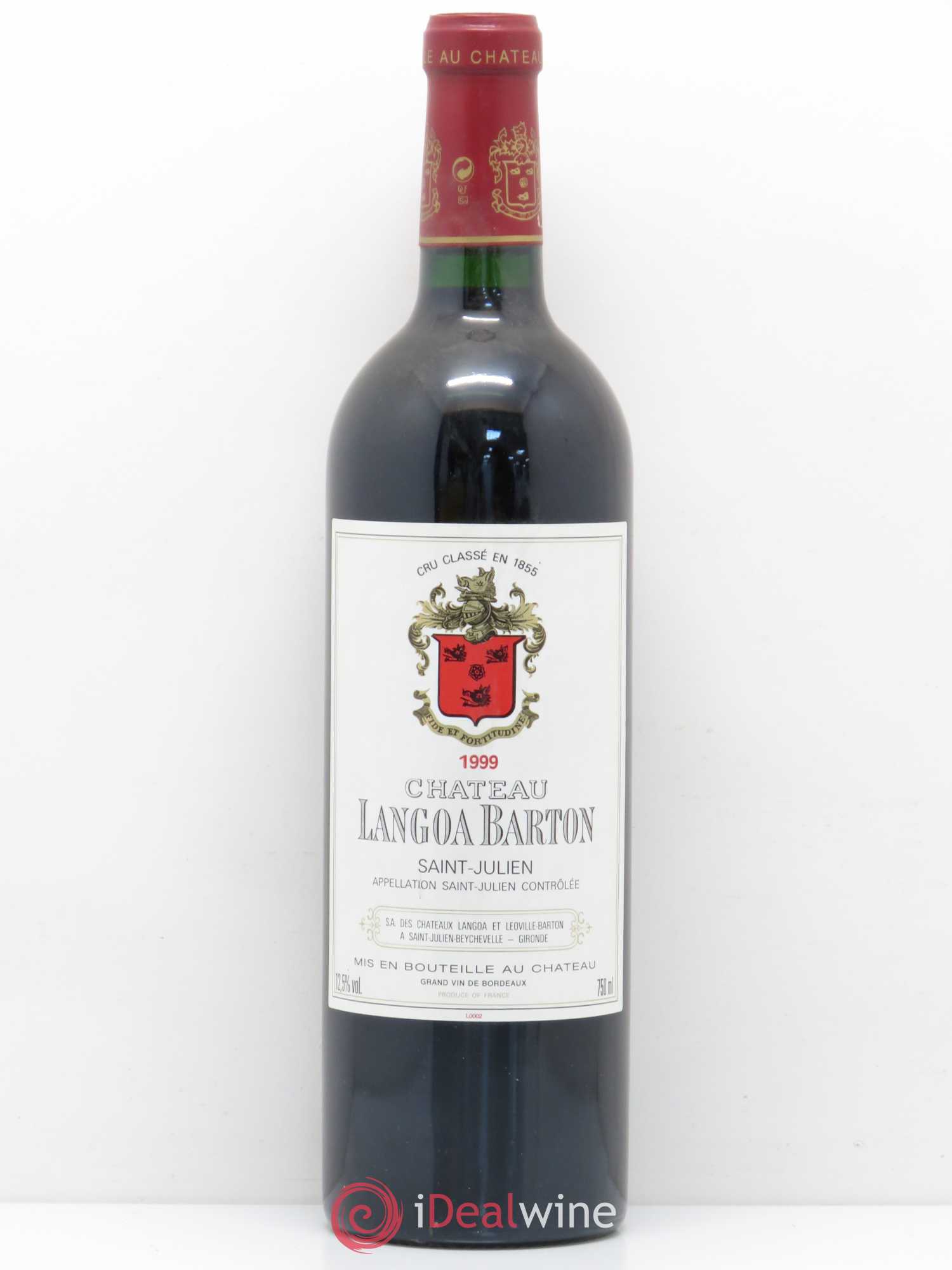 Château Langoa Barton 3ème Grand Cru Classé 1999 - Lot de 1 bouteille - 0