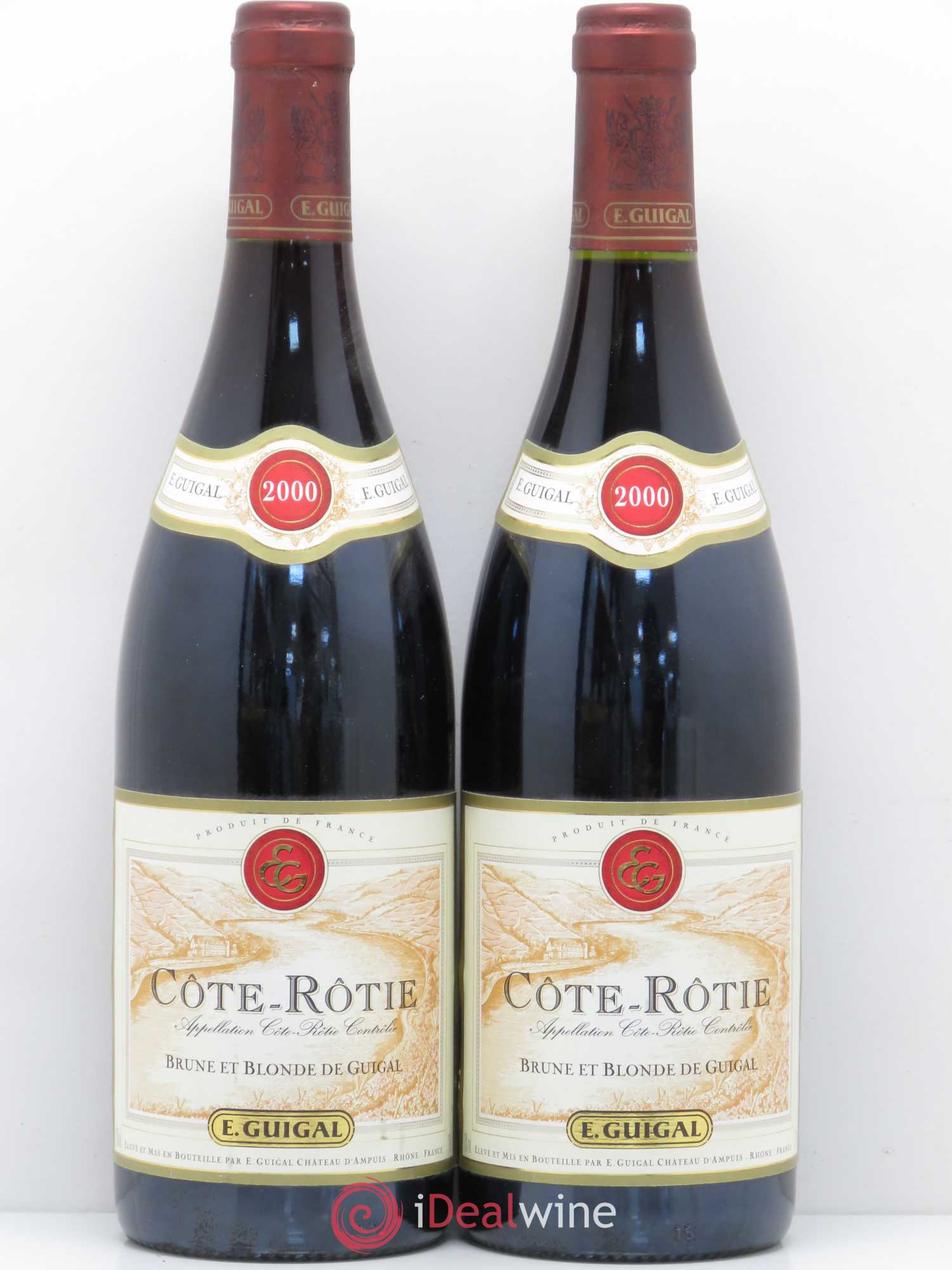 Côte-Rôtie Côtes Brune et Blonde Guigal 2000 - Lot de 2 bouteilles - 0