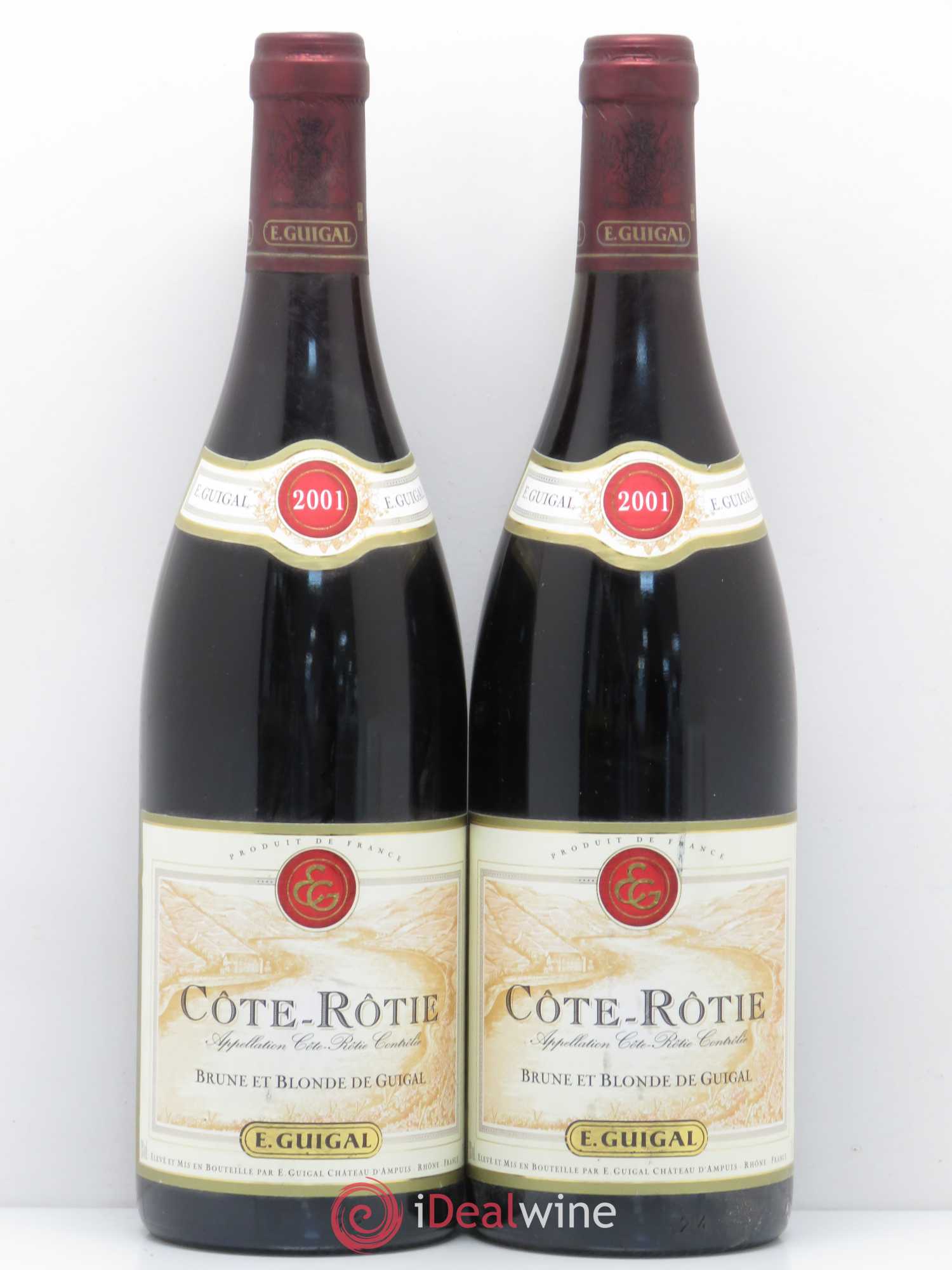 Côte-Rôtie Côtes Brune et Blonde Guigal 2001 - Lot de 2 bouteilles - 0