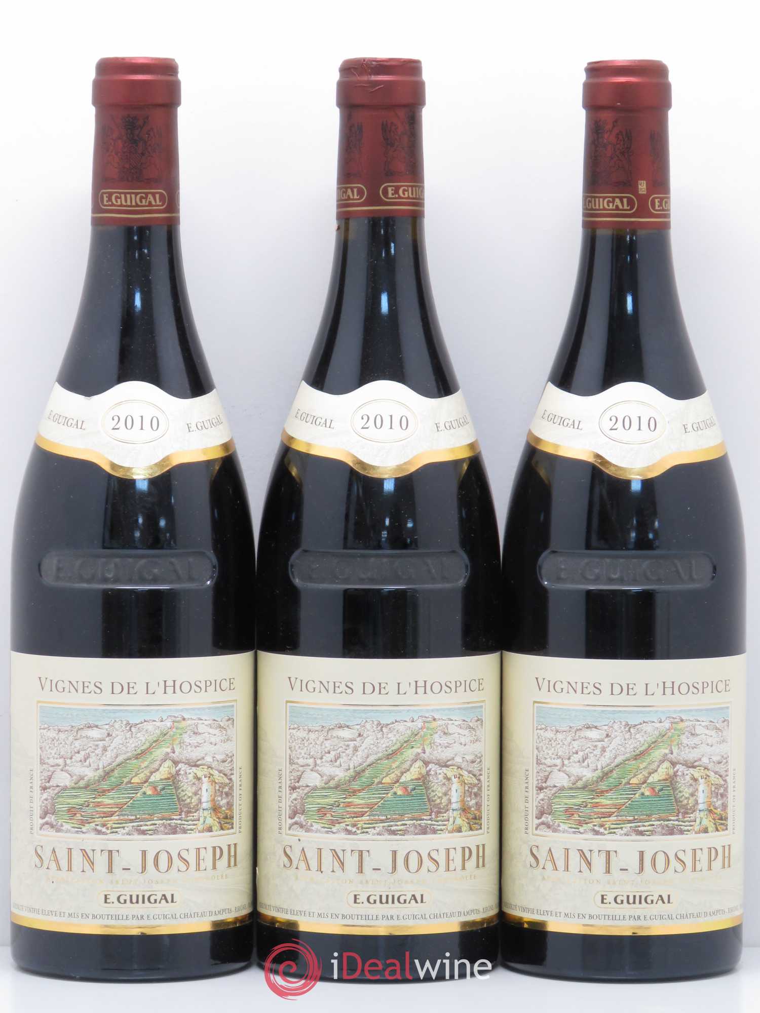 Saint-Joseph Vignes de l'Hospice Guigal 2010 - Lot de 3 bouteilles - 0