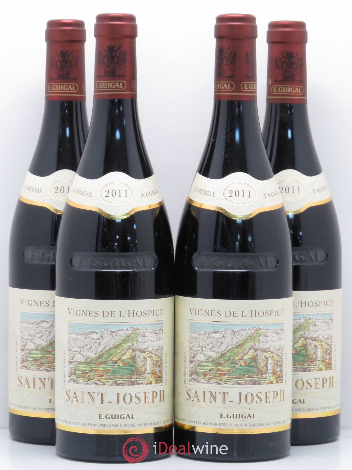 Saint-Joseph Vignes de l'Hospice Guigal 2011 - Lot de 4 bouteilles - 0