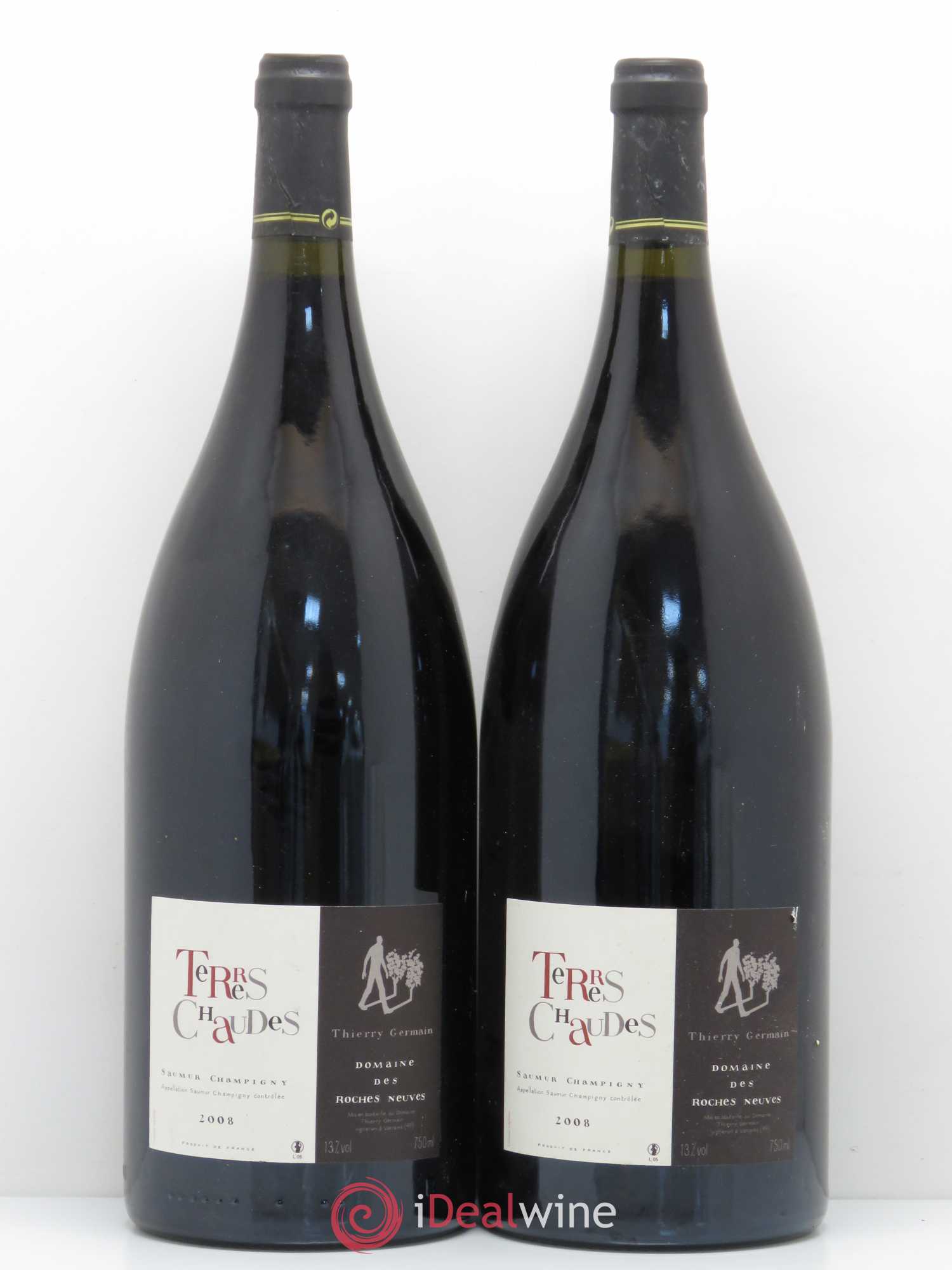 Saumur-Champigny Terres Chaudes Domaine des Roches Neuves - Thierry Germain 2008 - Lot de 2 magnums - 0