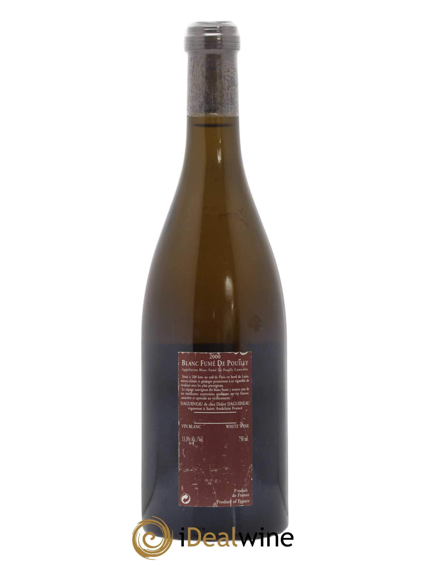 Vin de France (anciennement Pouilly-Fumé) Pur Sang Dagueneau (Domaine Didier - Louis-Benjamin) 2000 - Lot de 1 bouteille - 1