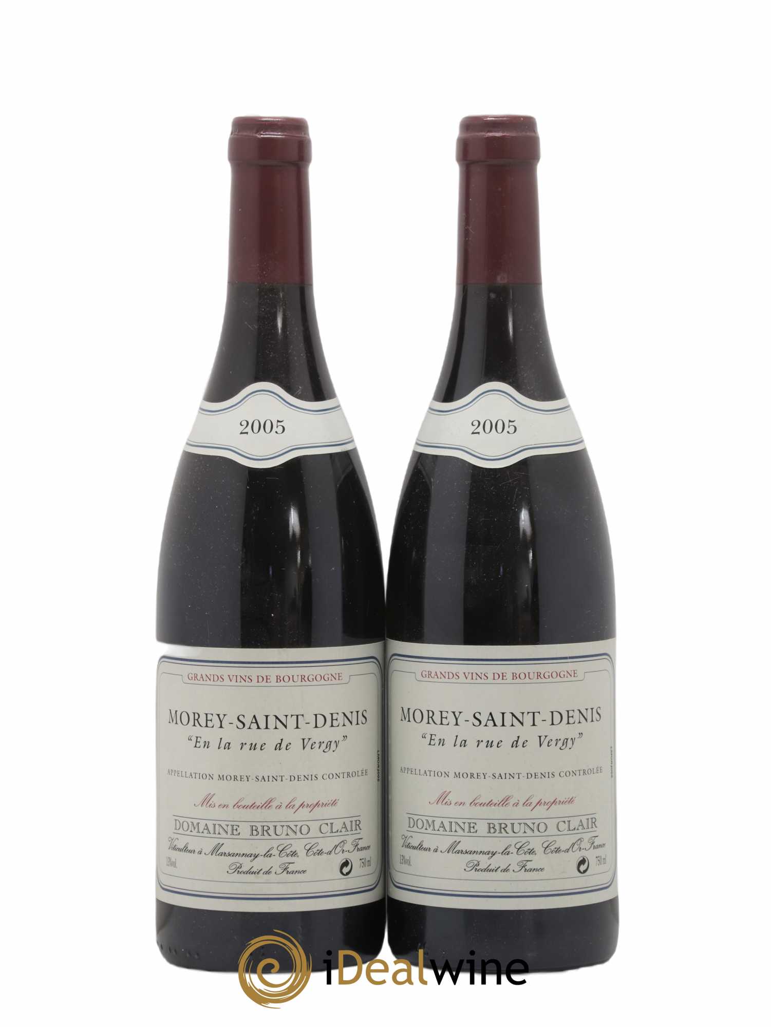 Morey-Saint-Denis En la Rue de Vergy Bruno Clair (Domaine) 2005 - Lot de 2 bouteilles - 0