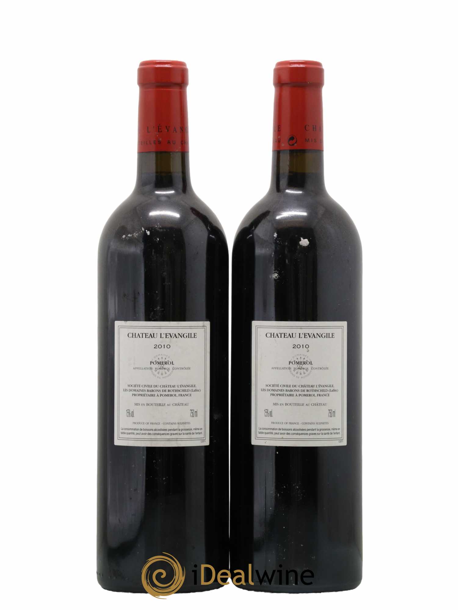 Château l' Évangile 2010 - Lot de 2 bouteilles - 1