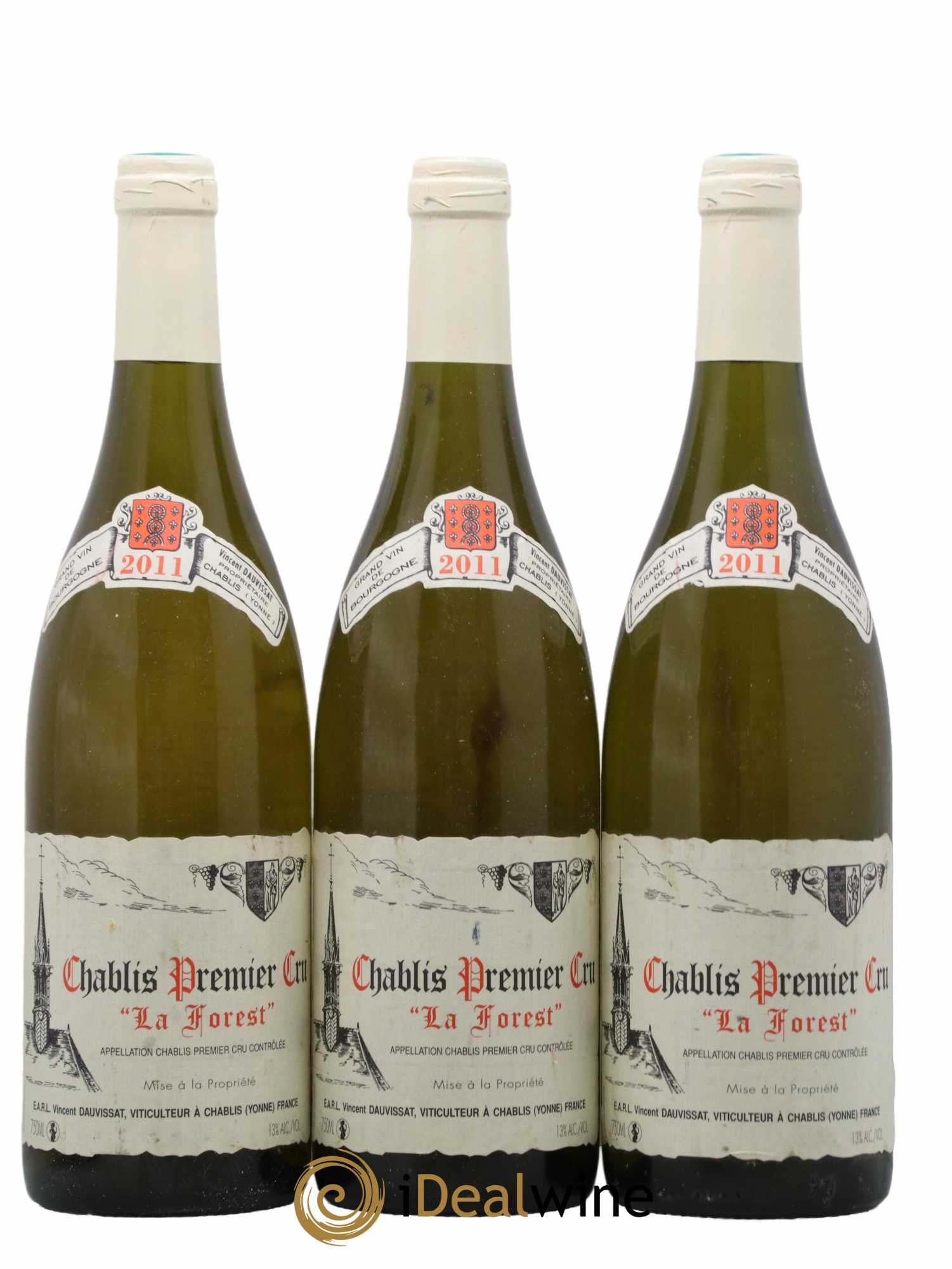 Chablis 1er Cru La Forest Vincent Dauvissat (Domaine) 2011 - Lot de 3 bouteilles - 0