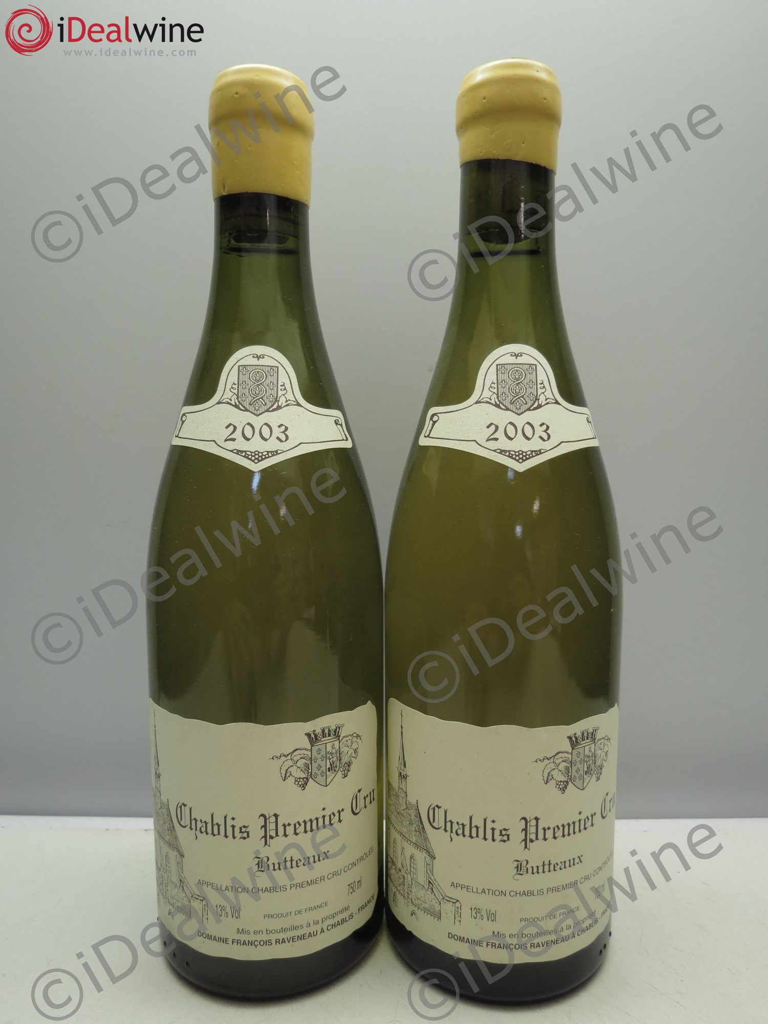 Chablis 1er Cru Butteaux Raveneau (Domaine) 2003 - Lot de 2 bouteilles - 0