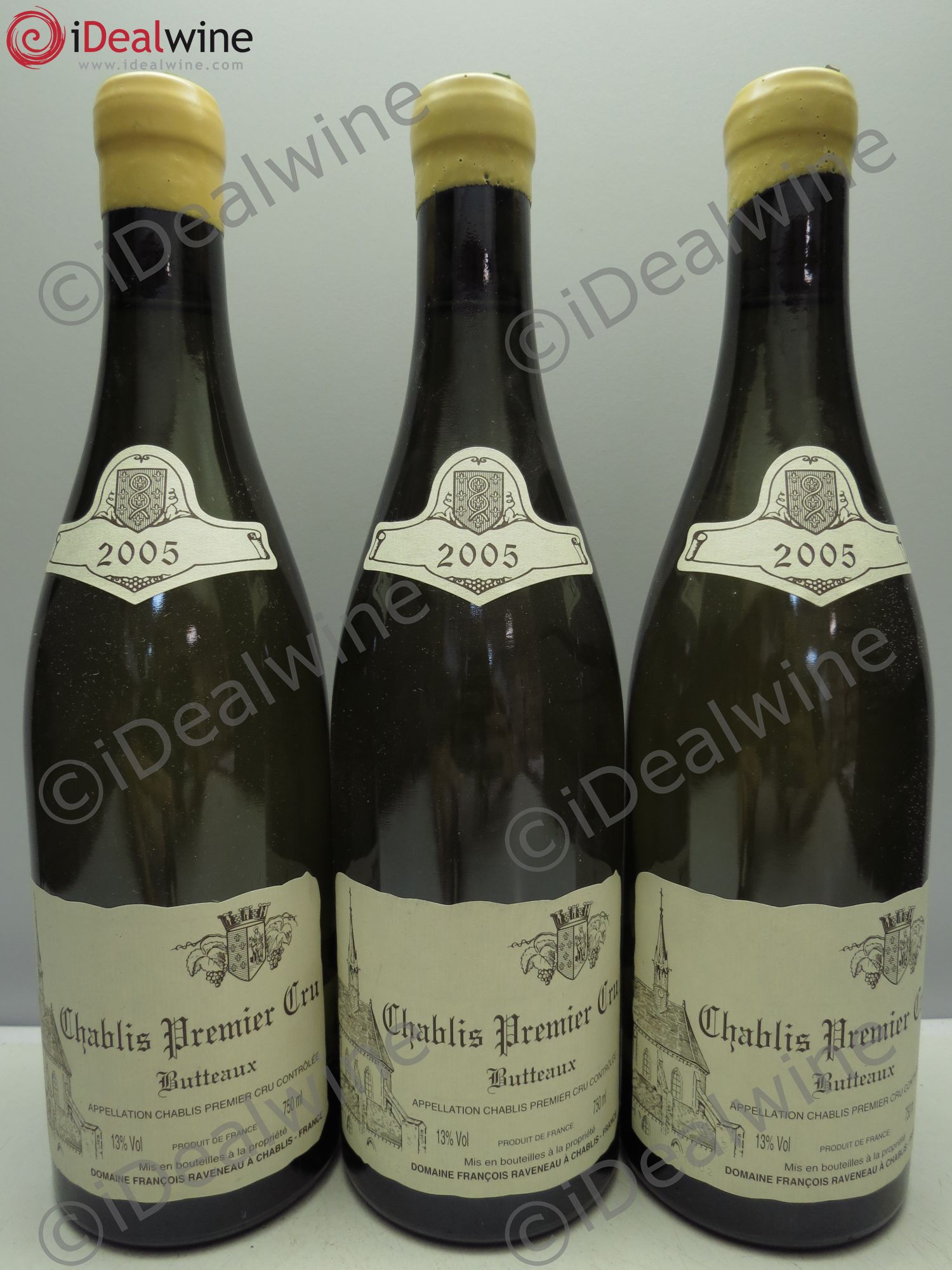 Chablis 1er Cru Butteaux Raveneau (Domaine) 2005 - Lot de 3 bouteilles - 0