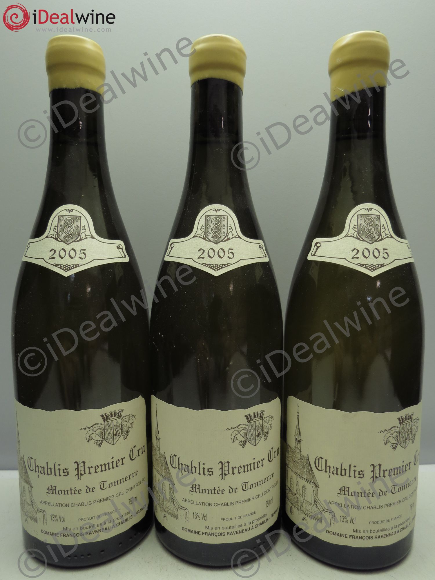 Chablis 1er Cru Montée de Tonnerre Raveneau (Domaine) 2005 - Lot de 3 bouteilles - 0