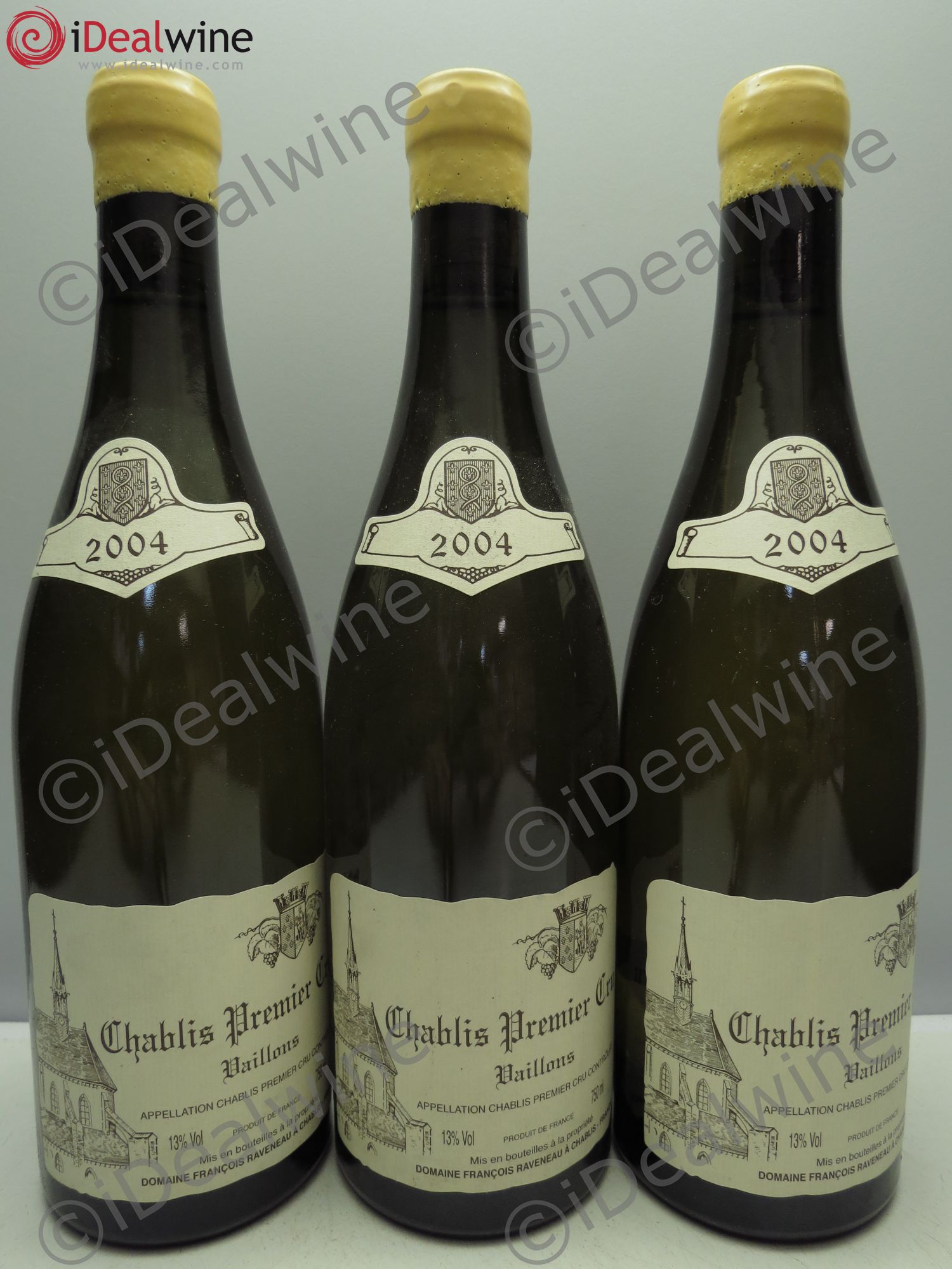 Chablis 1er Cru Vaillons Raveneau (Domaine) 2004 - Lot de 3 bouteilles - 0