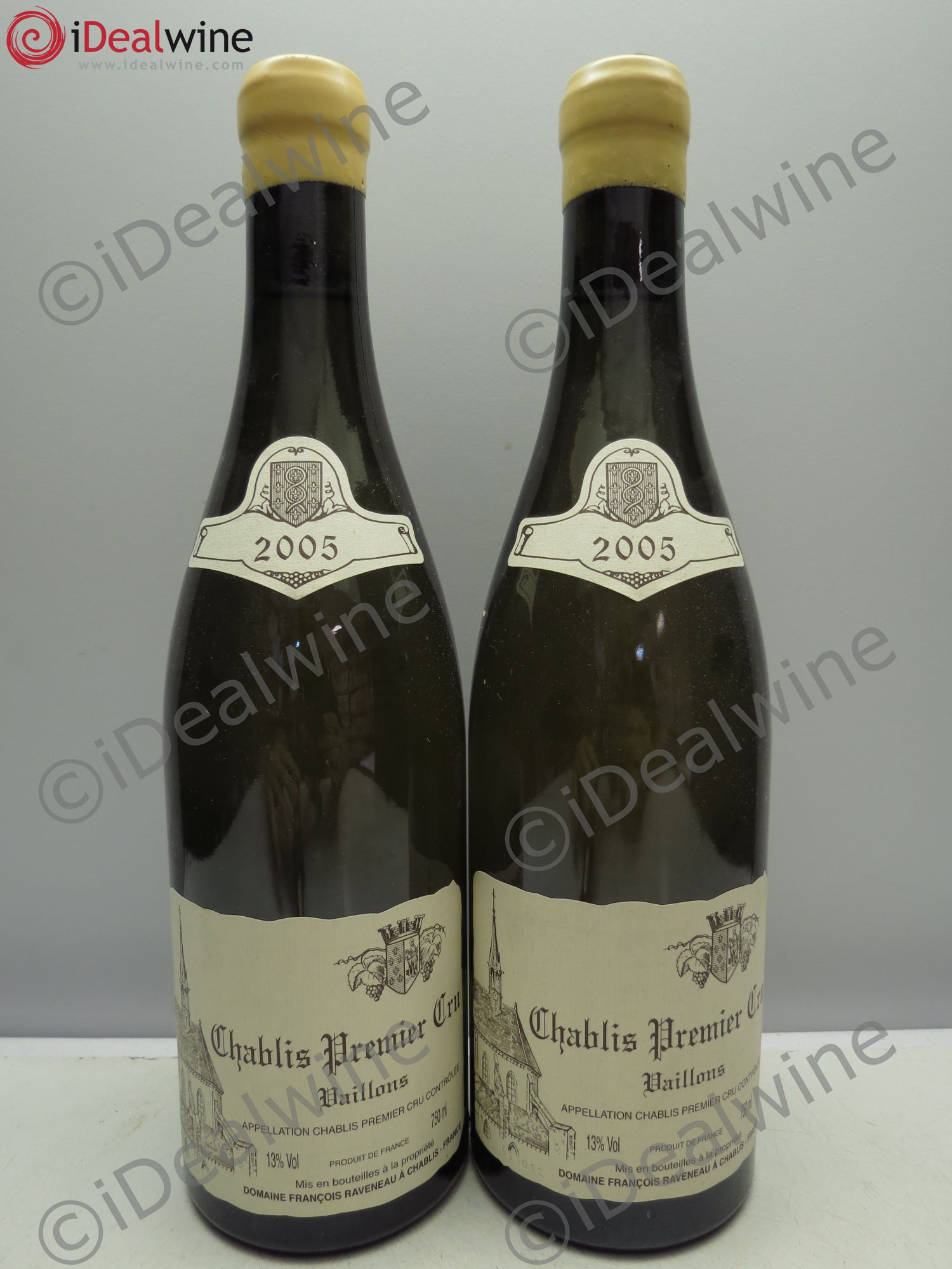 Chablis 1er Cru Vaillons Raveneau (Domaine) 2005 - Lot de 2 bouteilles - 0