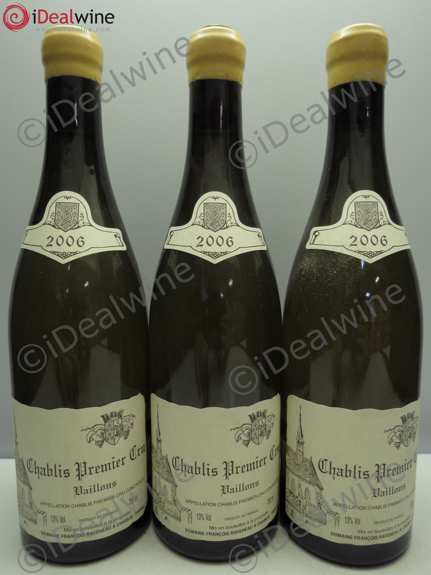 Chablis 1er Cru Vaillons Raveneau (Domaine) 2006 - Lot de 3 bouteilles - 0