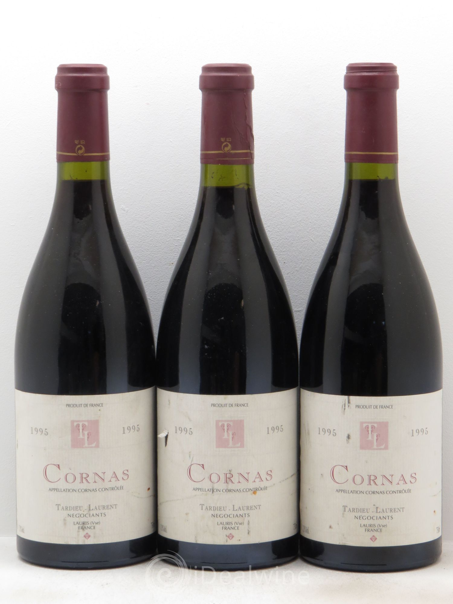Cornas Tardieu Laurent 1995 - Lot de 3 bouteilles - 0