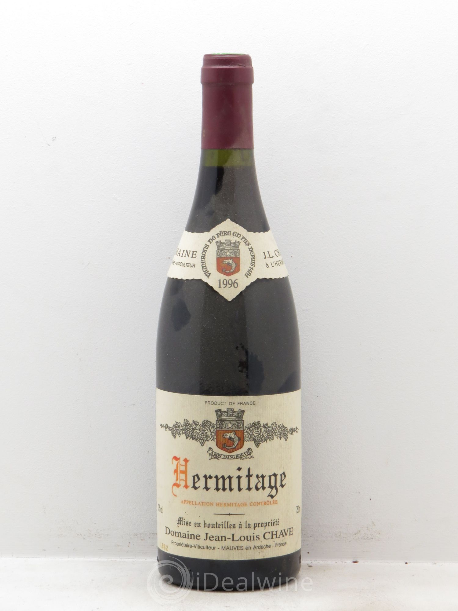 Hermitage Jean-Louis Chave 1996 - Lot de 1 bouteille - 0