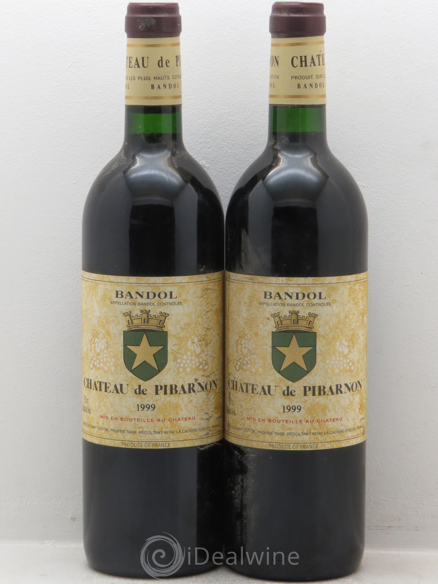 Bandol Château de Pibarnon Comte de Saint-Victor 1999 - Lot de 2 bouteilles - 0