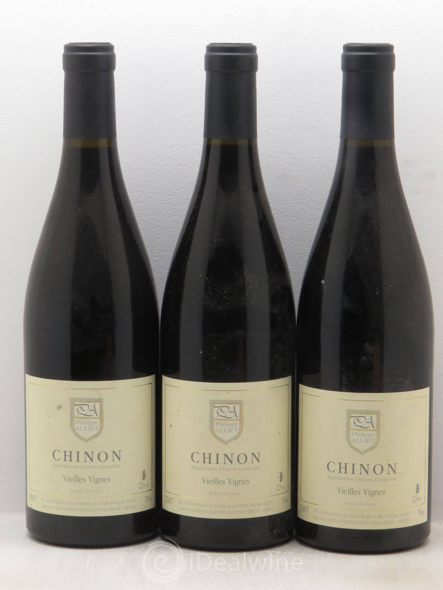 Chinon Vieilles Vignes Philippe Alliet 2007 - Lot de 3 bouteilles - 0