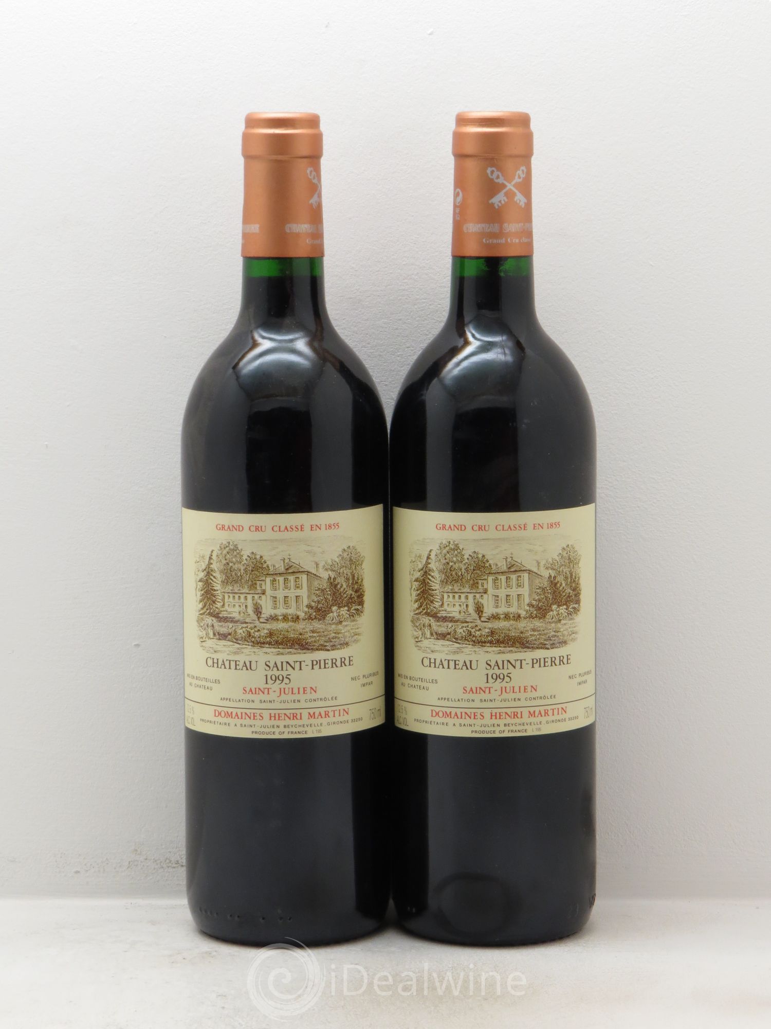 Château Saint-Pierre 4ème Grand Cru Classé 1995 - Lot de 2 bouteilles - 0